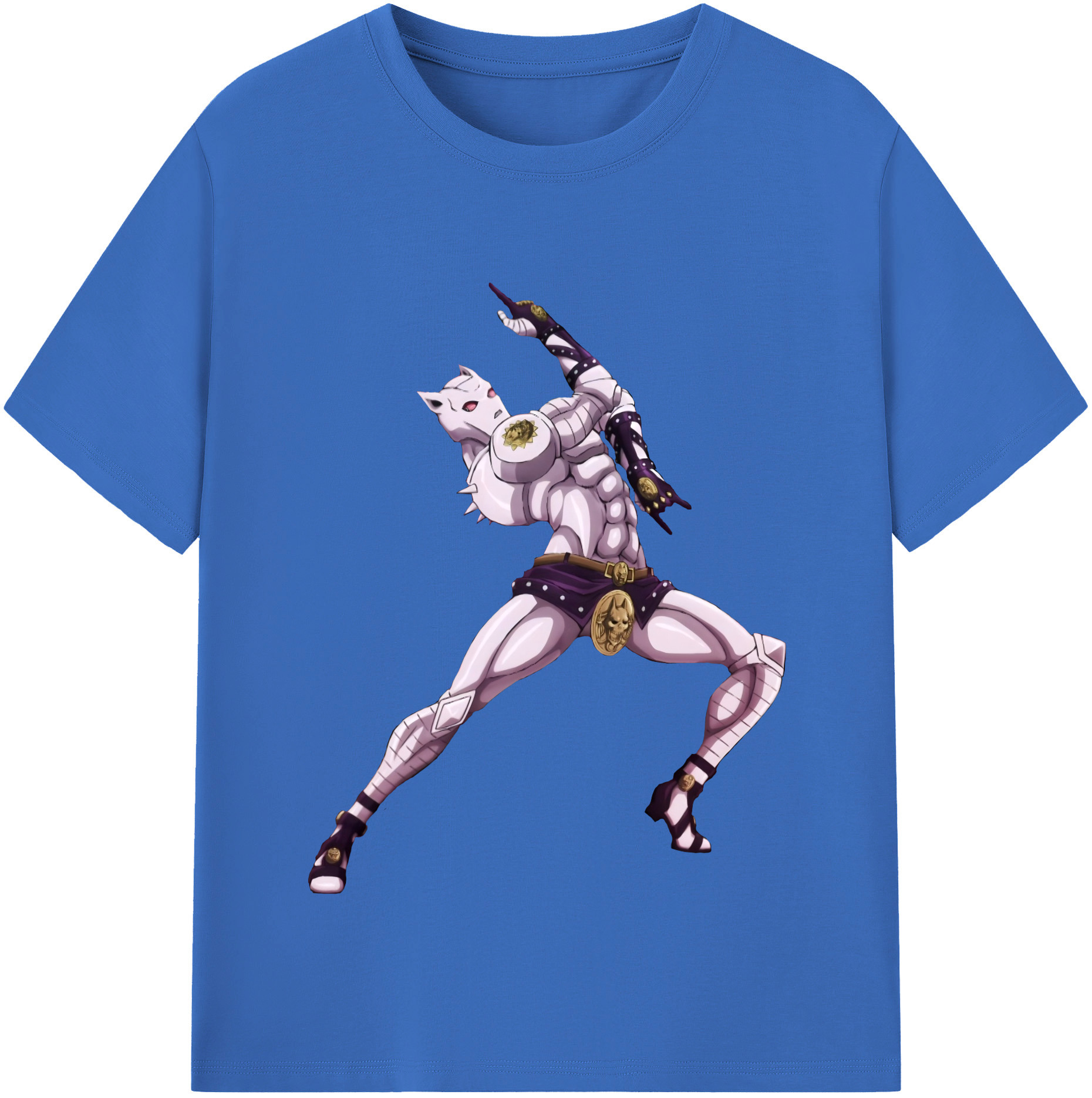 （画像用） ジョジョの奇妙な冒険 きら よしかげ JoJo's Bizarre Adventure Kira Yoshikage 綿100％半袖Tシャツ（フロントプリント）