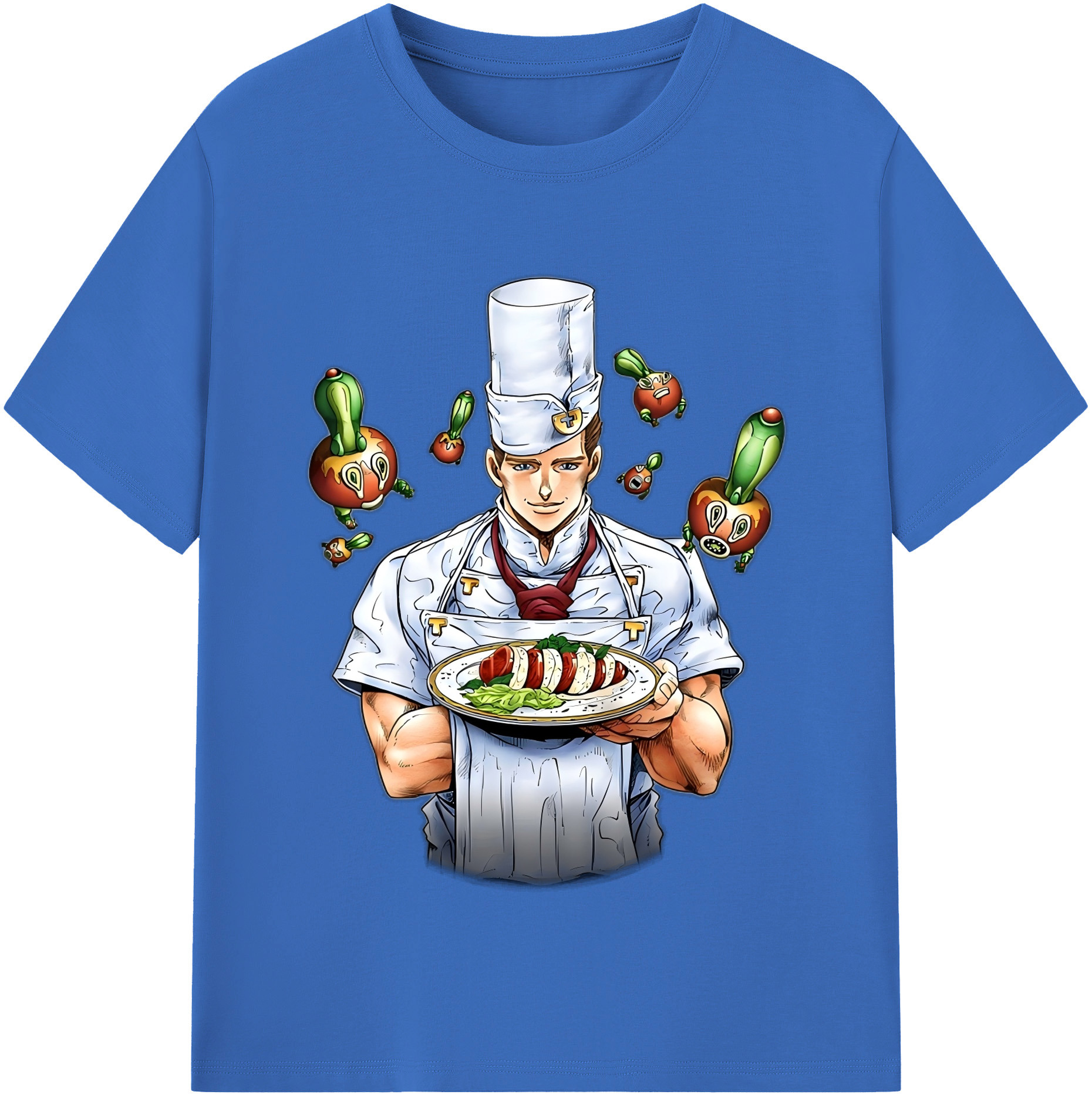 （画像用） ジョジョの奇妙な冒険 Tonio Trussardi JoJo's Bizarre Adventure トニオ?トラッサルディ 綿100％半袖Tシャツ（フロントプリント）