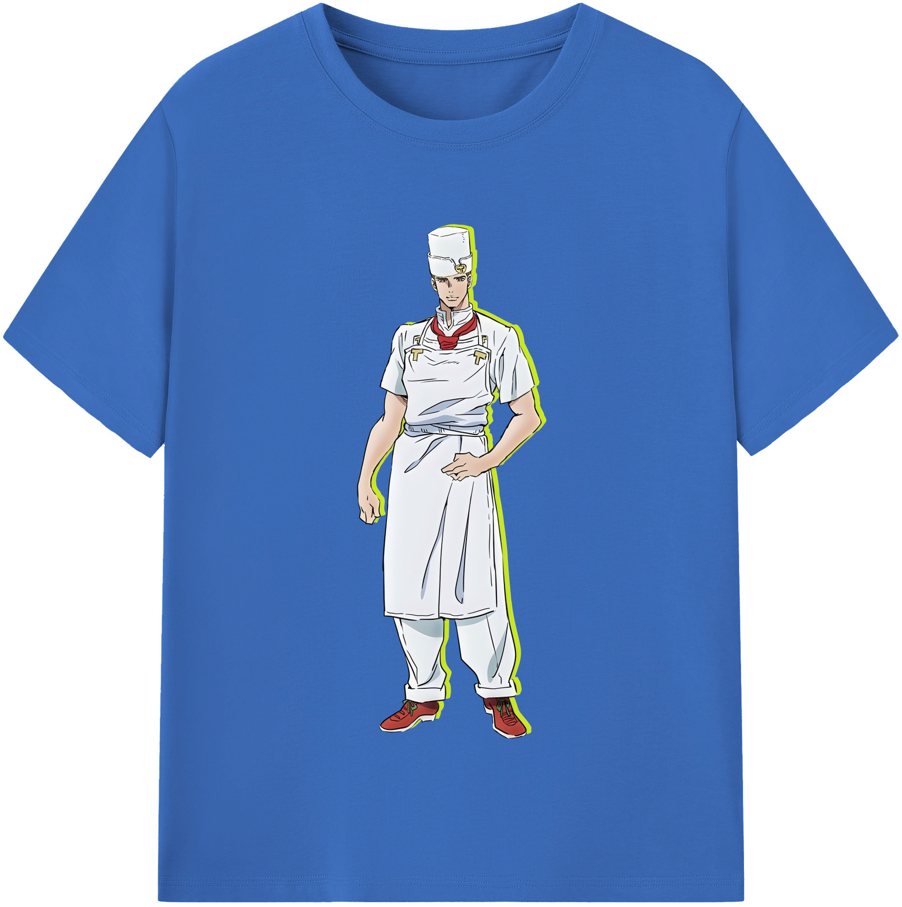 （画像用） ジョジョの奇妙な冒険 Tonio Trussardi JoJo's Bizarre Adventure トニオ?トラッサルディ 綿100％半袖Tシャツ（フロントプリント）