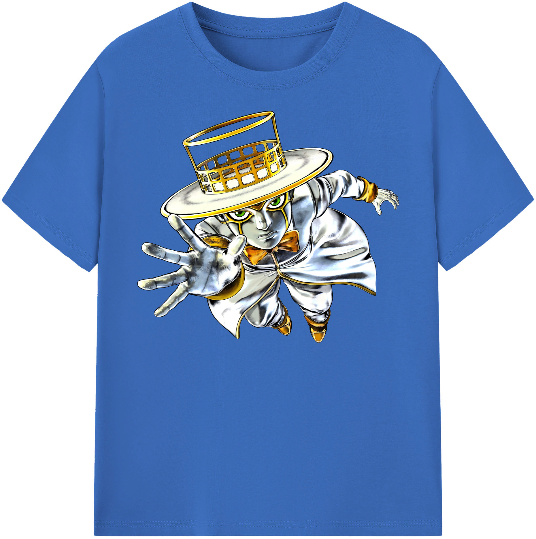 （画像用） ジョジョの奇妙な冒険 岸辺 露伴（きしべ ろはん） JoJo's Bizarre Adventure Rohan Kishibe 綿100％半袖Tシャツ（フロントプリント）