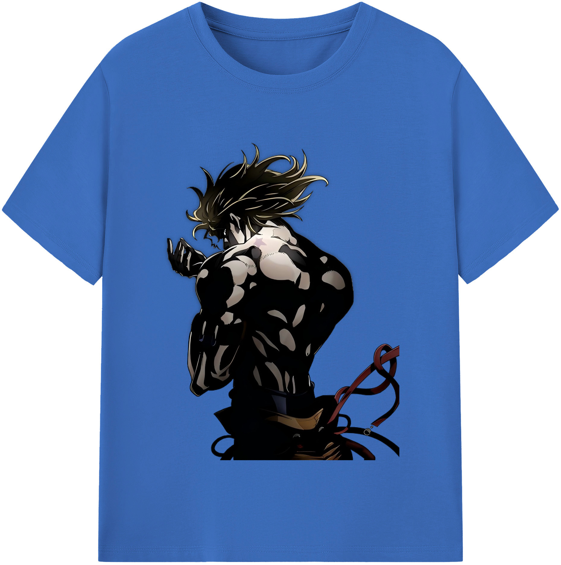 （画像用） ジョジョの奇妙な冒険 ディオ?ブランドー JoJo's Bizarre Adventure Dio Brando 綿100％半袖Tシャツ（フロントプリント）