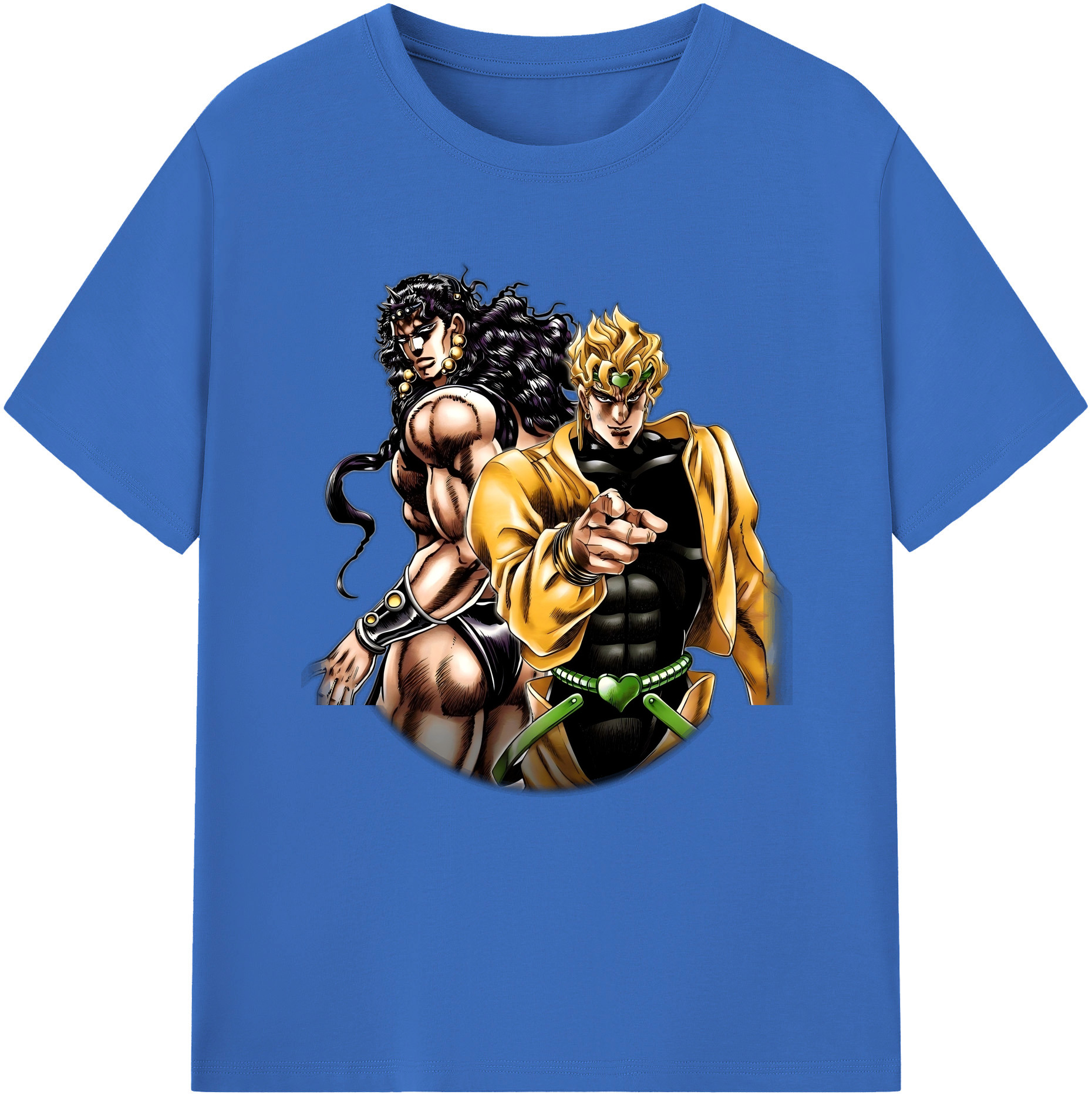 （画像用） ジョジョの奇妙な冒険 ディオ?ブランドー JoJo's Bizarre Adventure Dio Brando 綿100％半袖Tシャツ（フロントプリント）