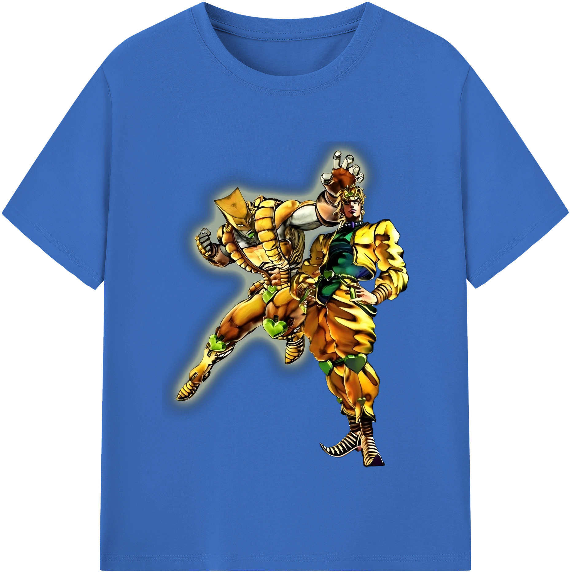 （画像用） ジョジョの奇妙な冒険 ディオ?ブランドー JoJo's Bizarre Adventure Dio Brando 綿100％半袖Tシャツ（フロントプリント）