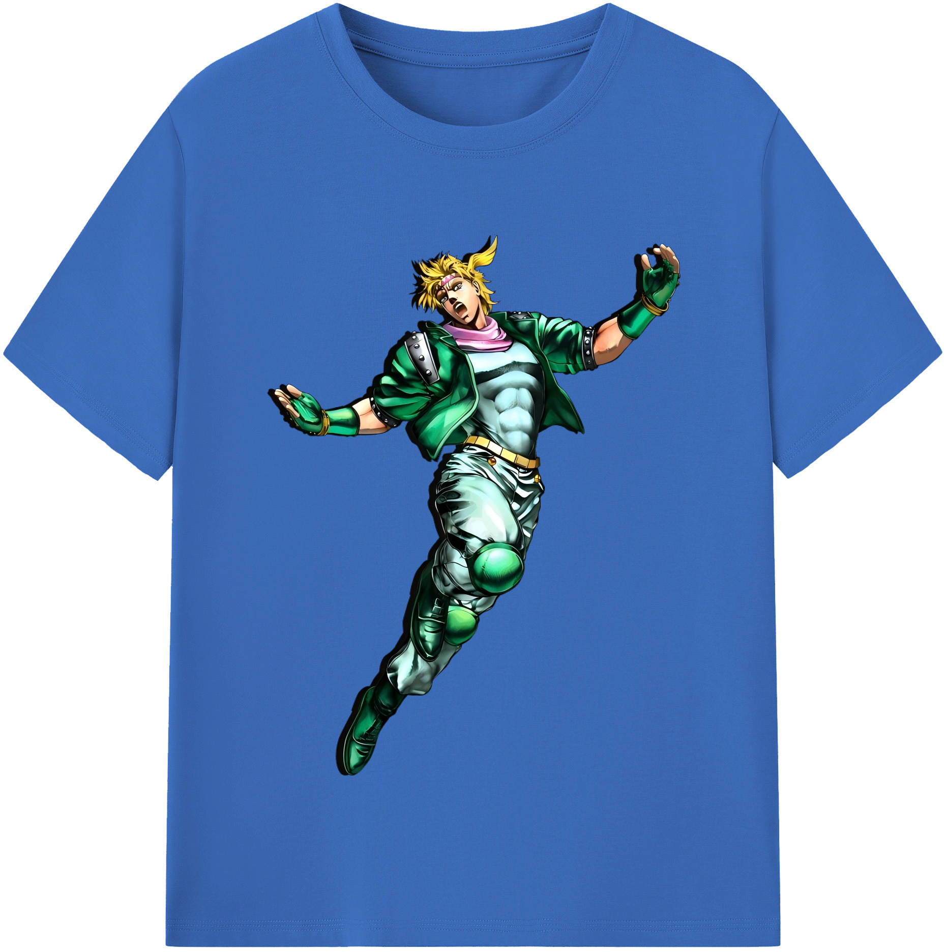（画像用） ジョジョの奇妙な冒険 ディオ?ブランドー JoJo's Bizarre Adventure Dio Brando 綿100％半袖Tシャツ（フロントプリント）