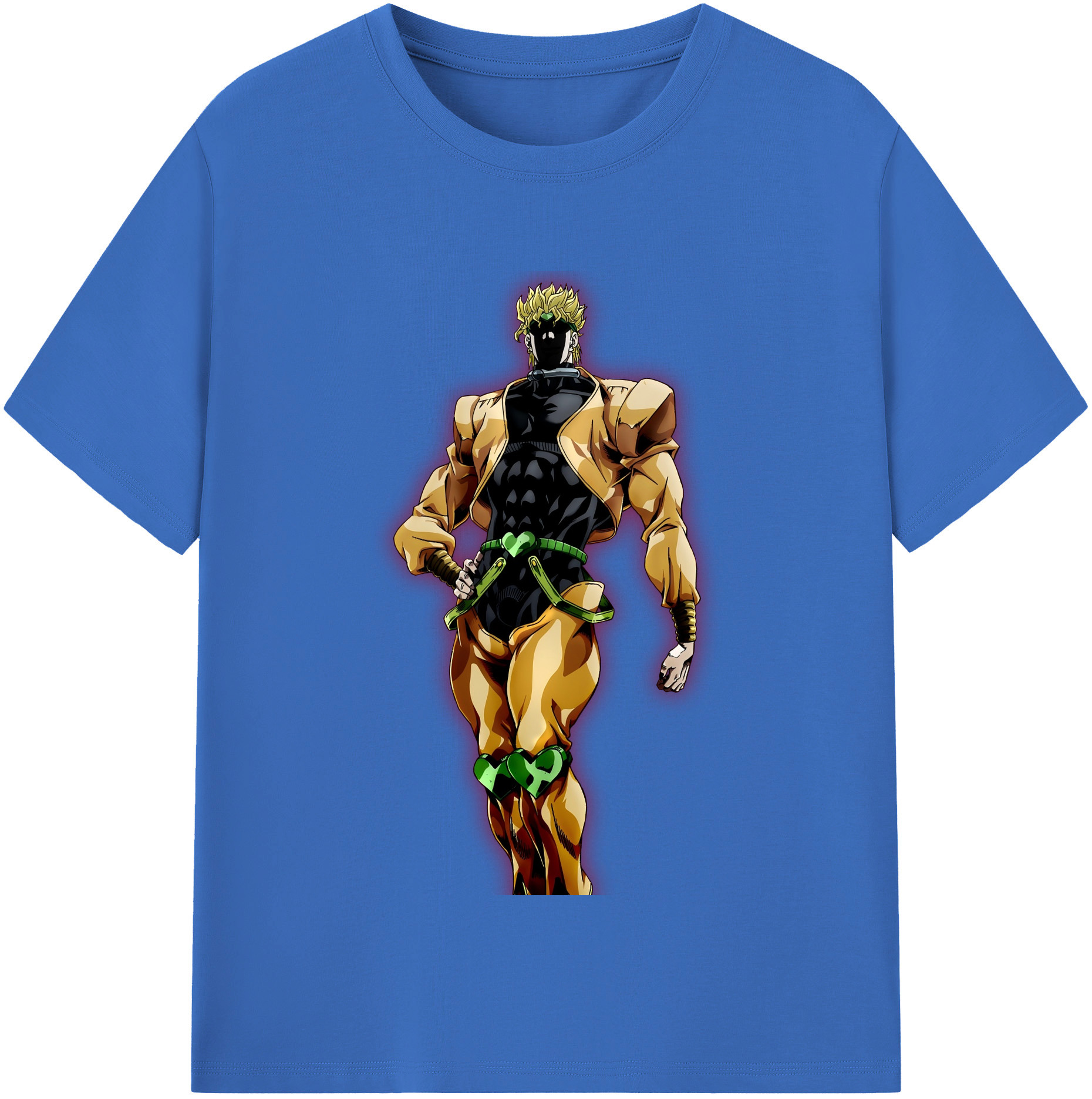 （画像用） ジョジョの奇妙な冒険 ディオ?ブランドー JoJo's Bizarre Adventure Dio Brando 綿100％半袖Tシャツ（フロントプリント）
