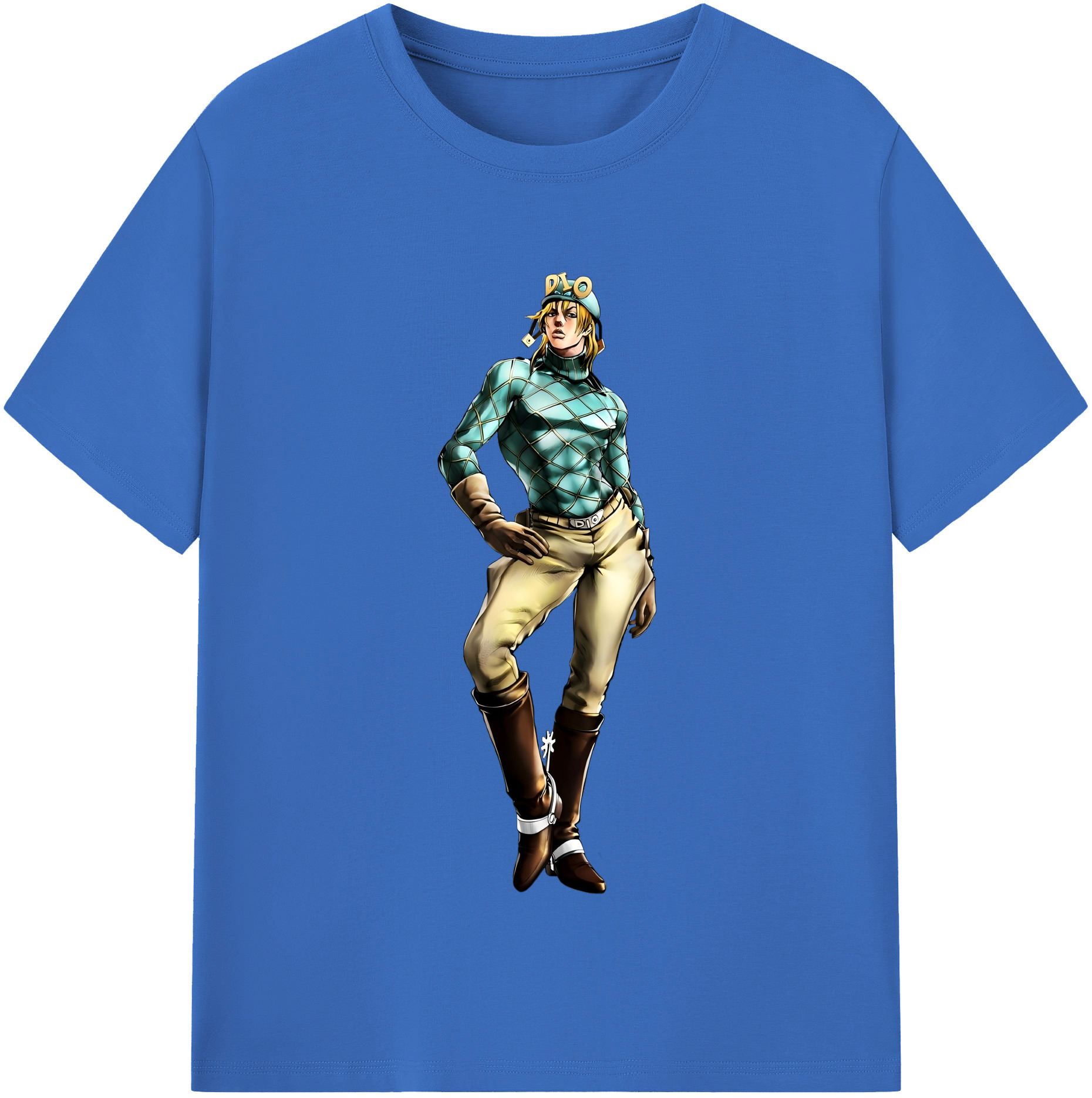 （画像用） ジョジョの奇妙な冒険 ディオ?ブランドー JoJo's Bizarre Adventure Dio Brando 綿100％半袖Tシャツ（フロントプリント）