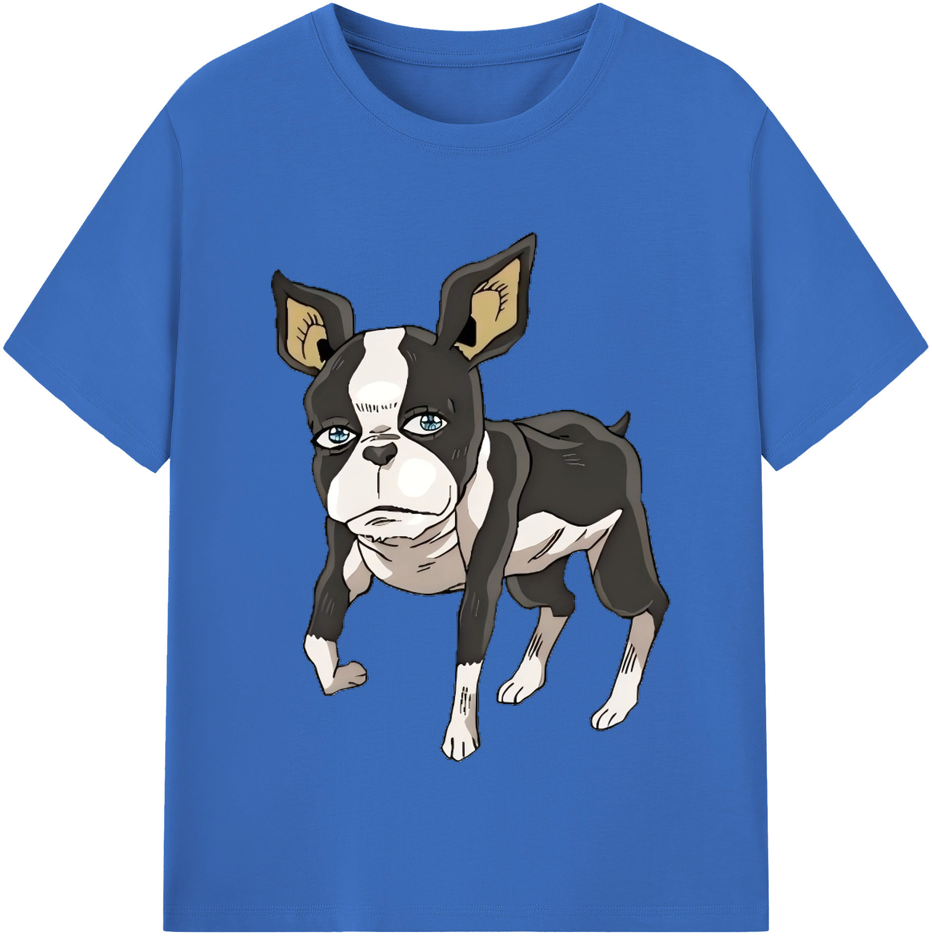 （画像用） ジョジョの奇妙な冒険 イギー JoJo's Bizarre Adventure Iggy 綿100％半袖Tシャツ（フロントプリント）