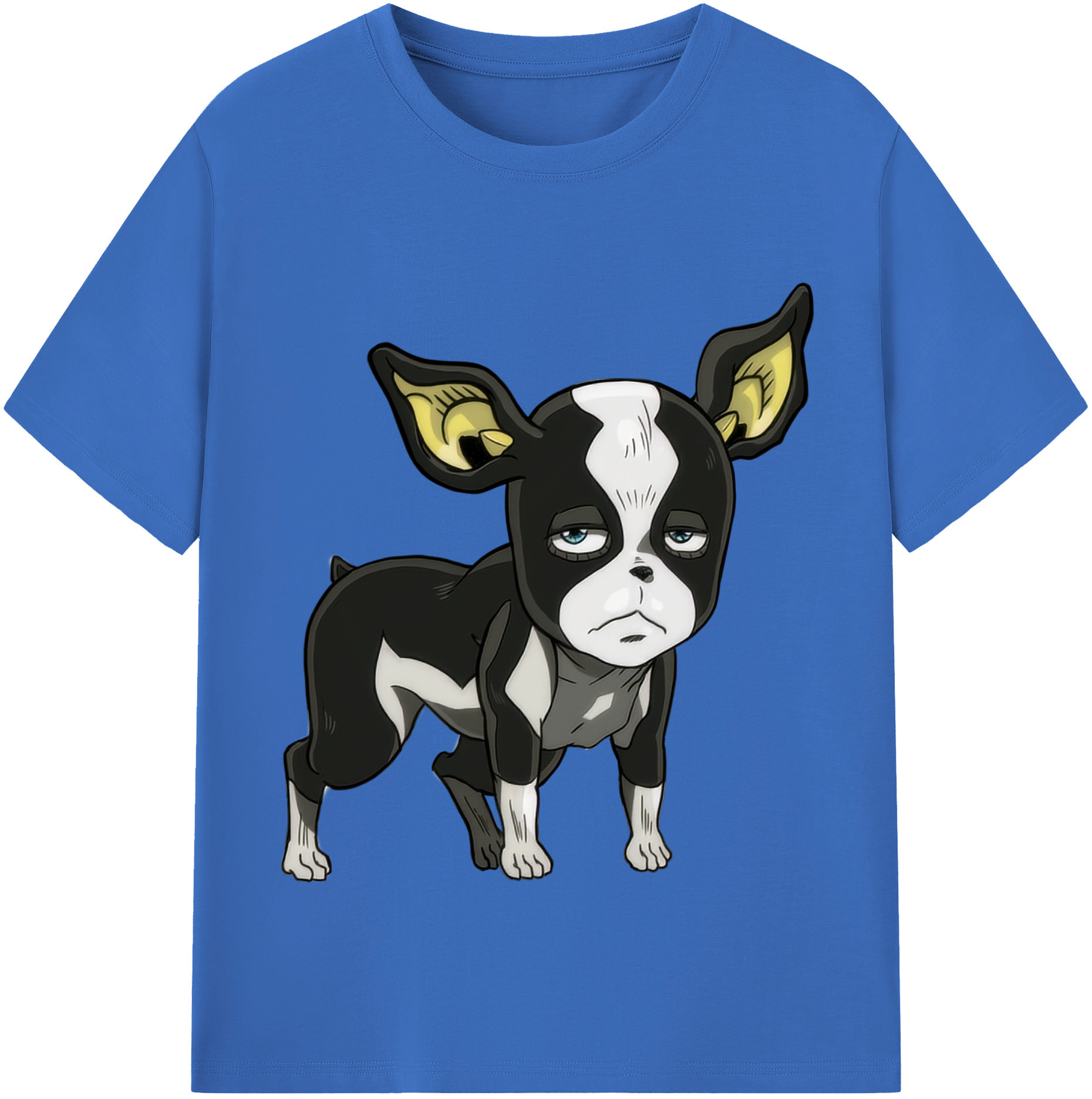 （画像用） ジョジョの奇妙な冒険 イギー JoJo's Bizarre Adventure Iggy 綿100％半袖Tシャツ（フロントプリント）