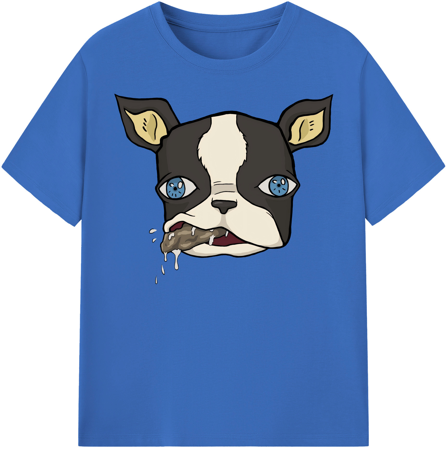 （画像用） ジョジョの奇妙な冒険 イギー JoJo's Bizarre Adventure Iggy 綿100％半袖Tシャツ（フロントプリント）