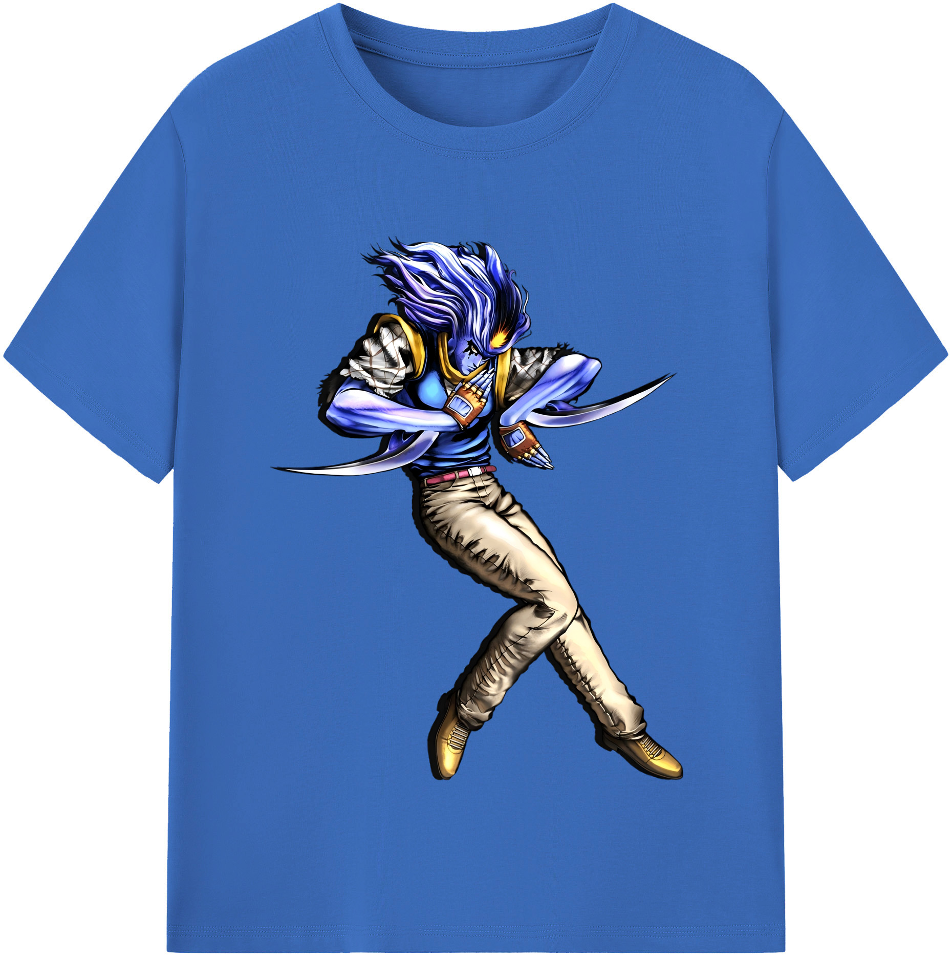 （画像用） ジョジョの奇妙な冒険 JoJo's Bizarre Adventure 綿100％半袖Tシャツ（フロントプリント）