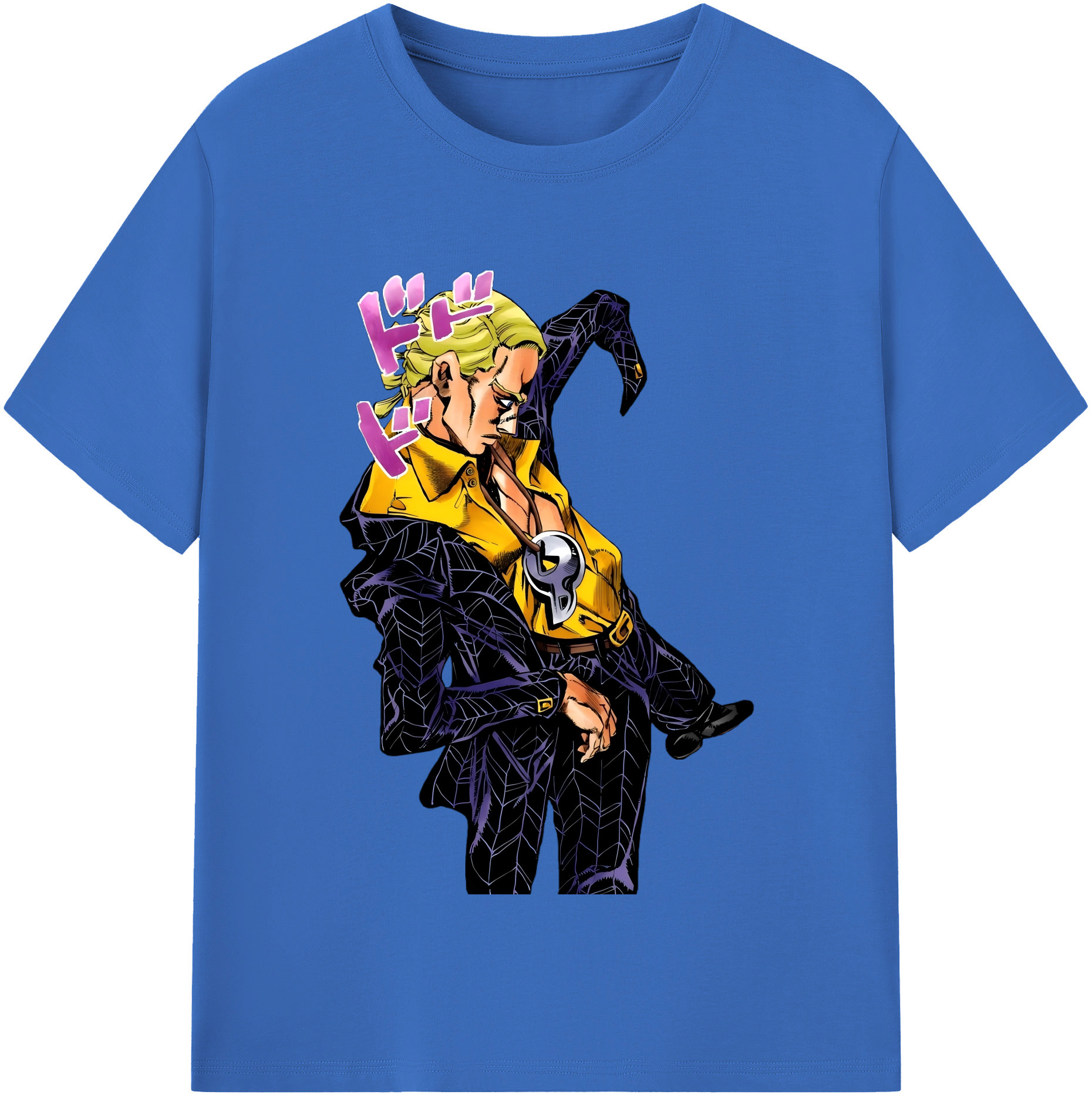 （画像用） ジョジョの奇妙な冒険 プロシュート JoJo's Bizarre Adventure Prosciutto 綿100％半袖Tシャツ（フロントプリント）