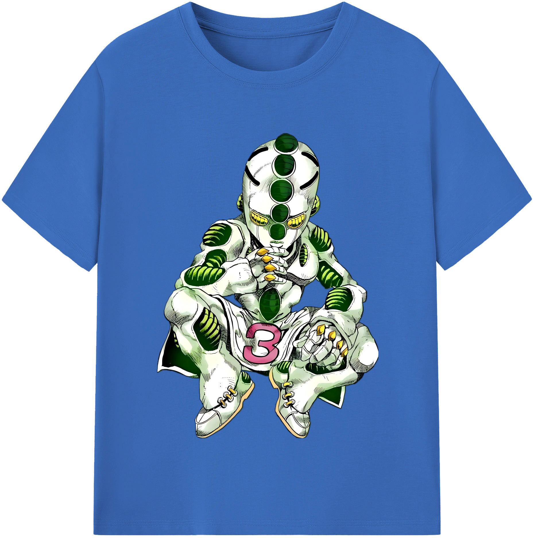 （画像用） ジョジョの奇妙な冒険 広瀨康一 JoJo's Bizarre Adventure Hirose Koichi 綿100％半袖Tシャツ（フロントプリント）