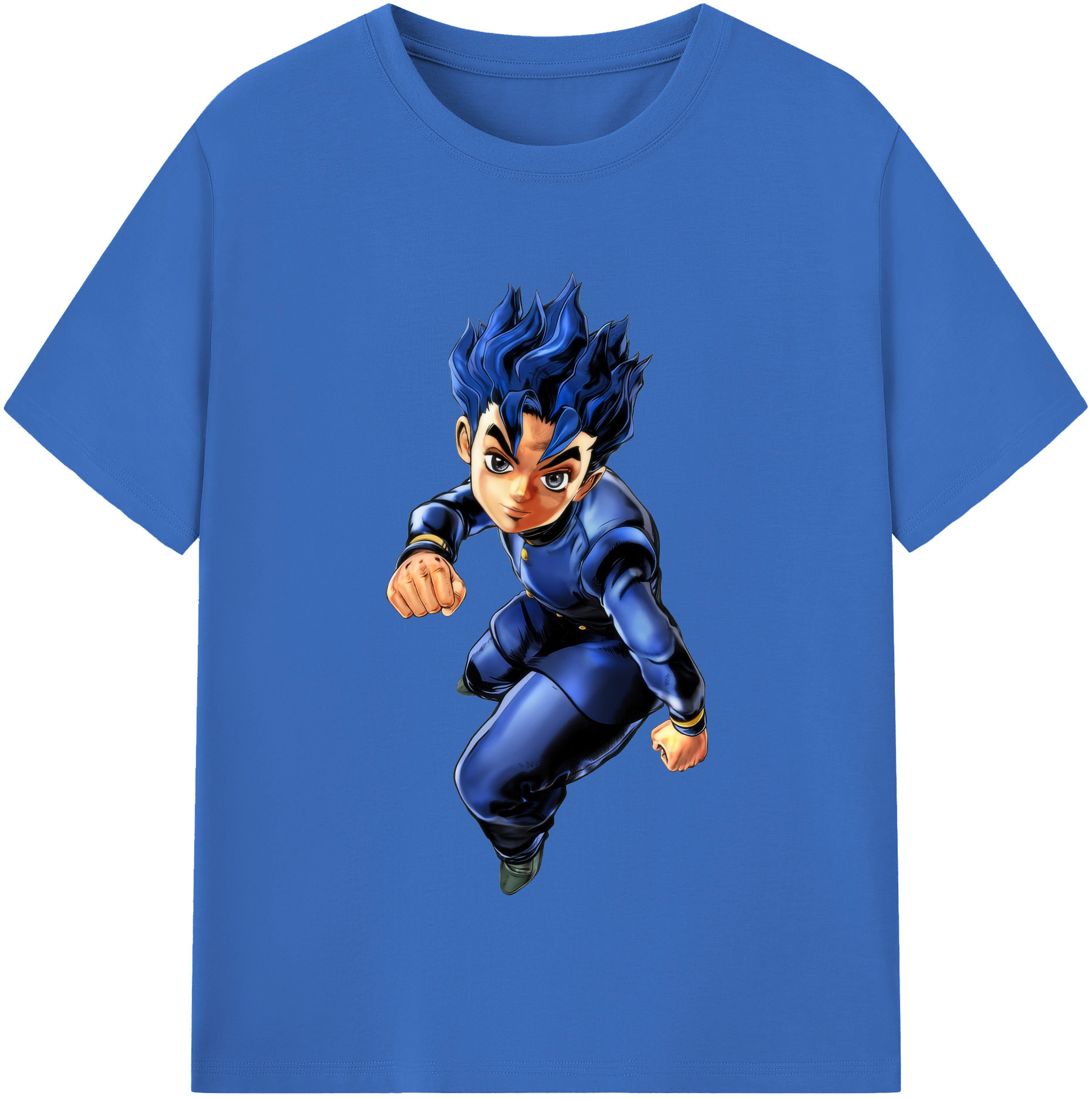 （画像用） ジョジョの奇妙な冒険 広瀨康一 JoJo's Bizarre Adventure Hirose Koichi 綿100％半袖Tシャツ（フロントプリント）