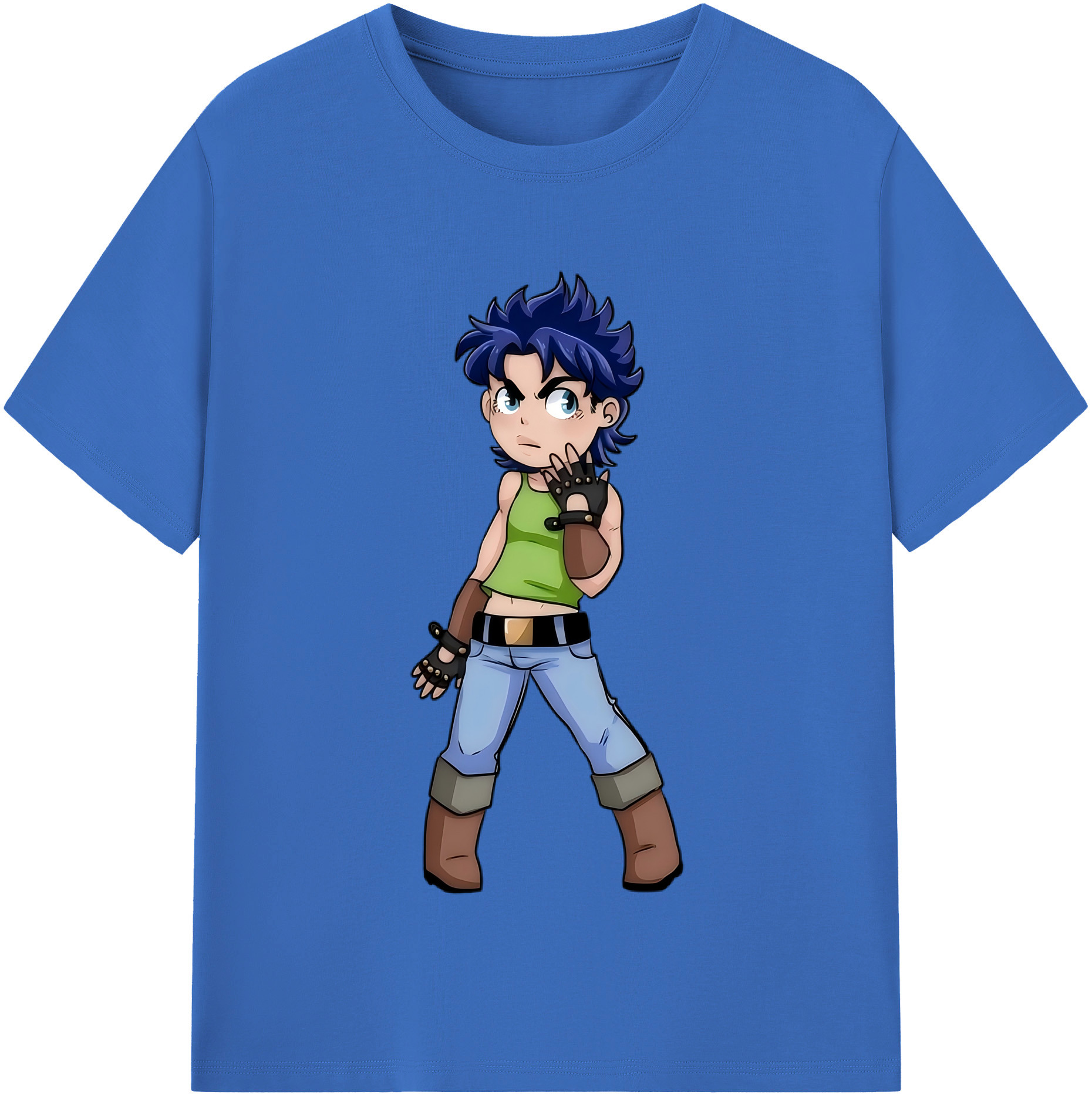 （画像用） ジョジョの奇妙な冒険 広瀨康一 JoJo's Bizarre Adventure Hirose Koichi 綿100％半袖Tシャツ（フロントプリント）