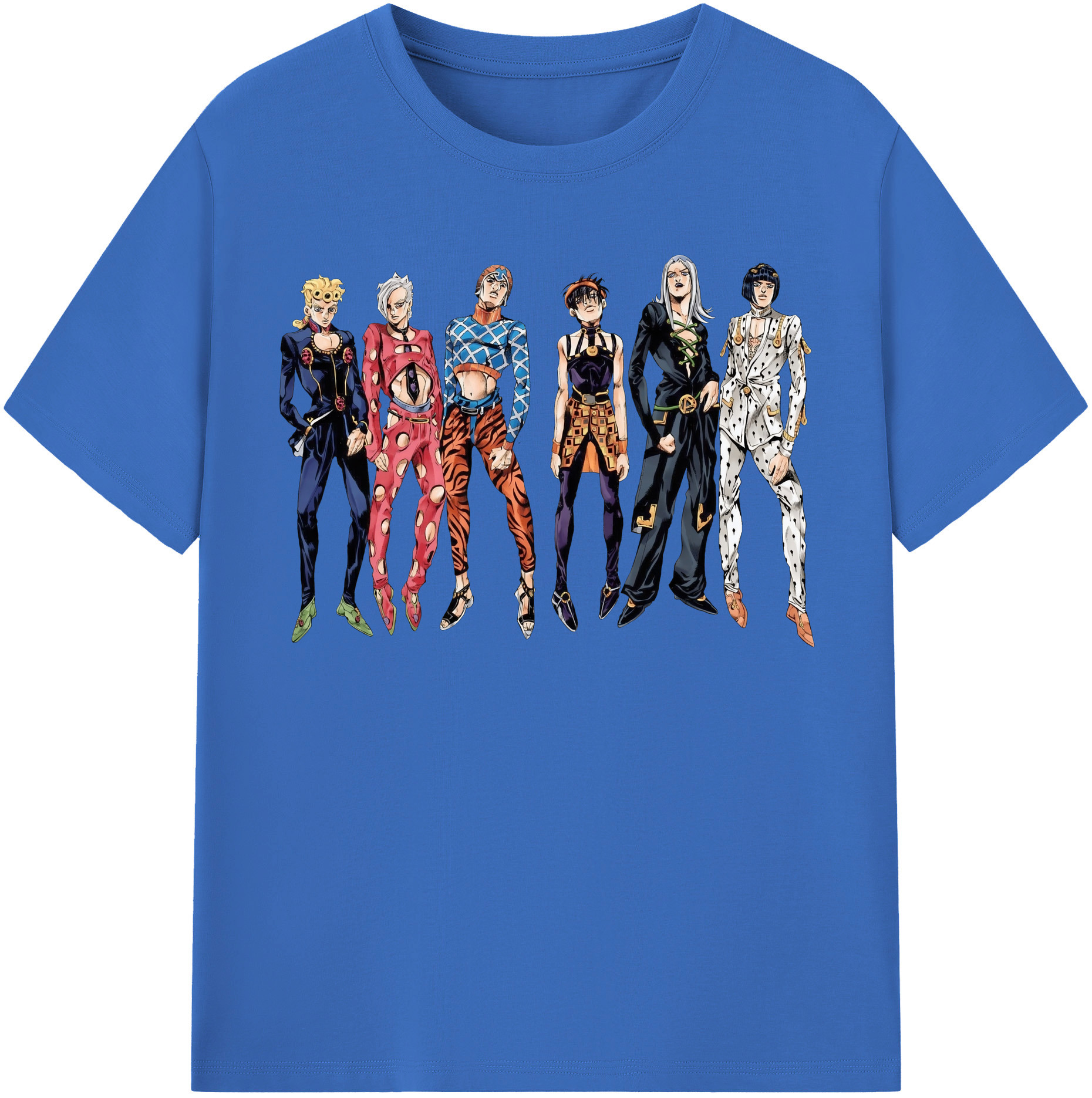（画像用） ジョジョの奇妙な冒険 JoJo's Bizarre Adventure 綿100％半袖Tシャツ（フロントプリント）