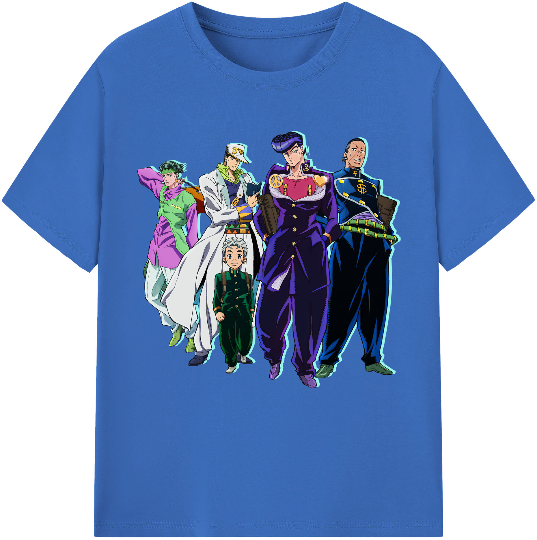 （画像用） ジョジョの奇妙な冒険 JoJo's Bizarre Adventure 綿100％半袖Tシャツ（フロントプリント）