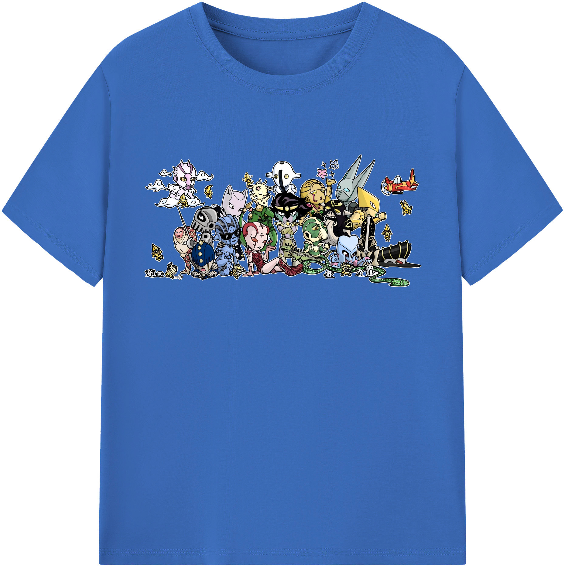 （画像用） ジョジョの奇妙な冒険 JoJo's Bizarre Adventure 綿100％半袖Tシャツ（フロントプリント）