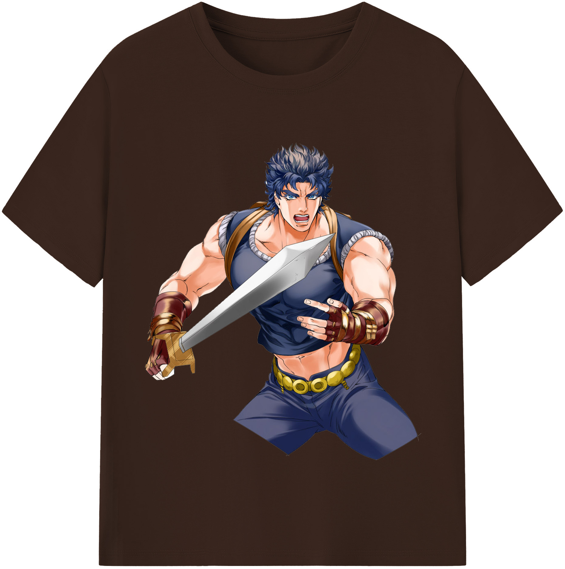 （画像用） ジョジョの奇妙な冒険 /ジョナサン?ジョースター JoJo's Bizarre Adventure Jonathan Joestar 綿100％半袖Tシャツ（フロントプリント）