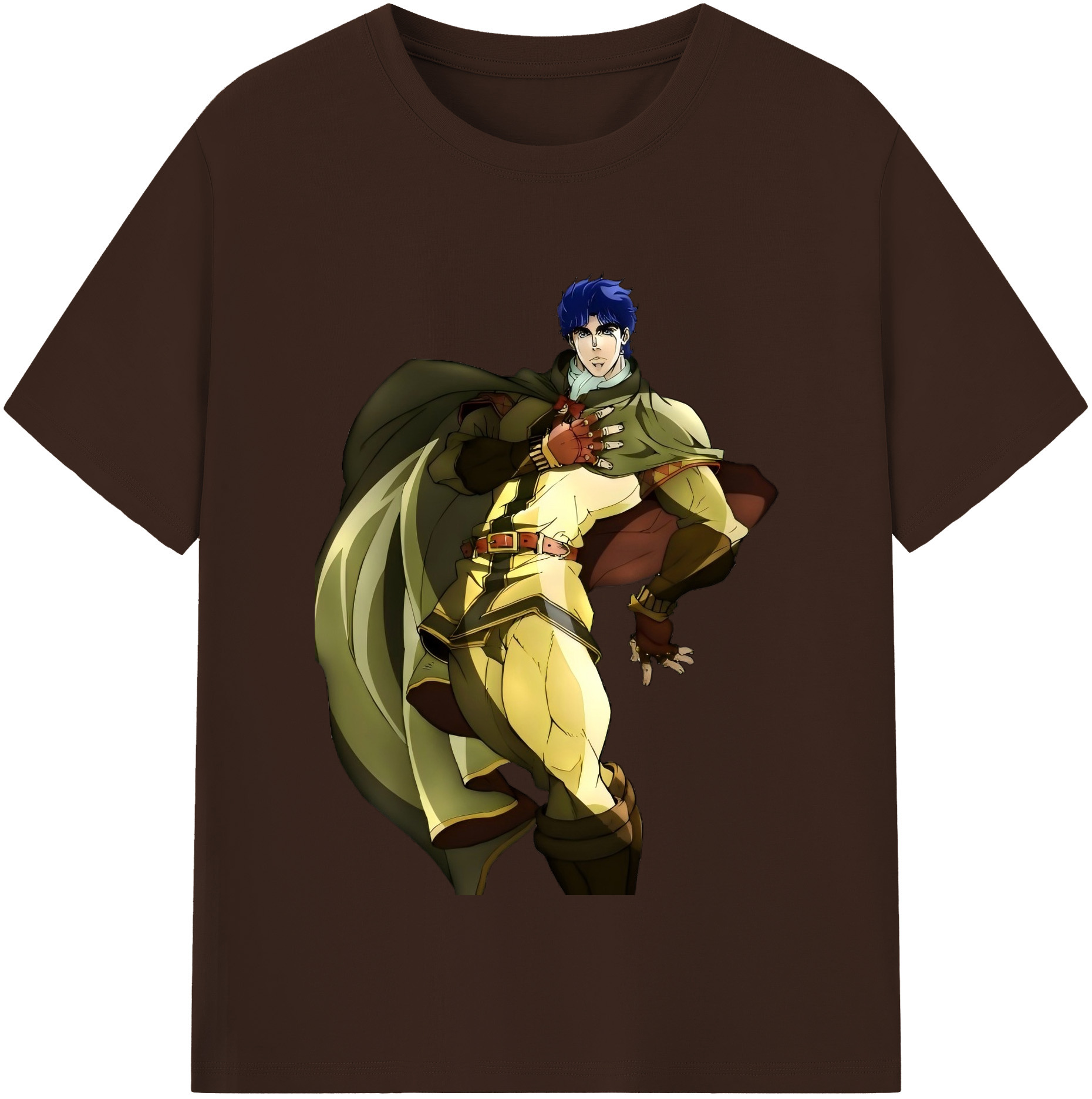 （画像用） ジョジョの奇妙な冒険 /ジョナサン?ジョースター JoJo's Bizarre Adventure Jonathan Joestar 綿100％半袖Tシャツ（フロントプリント）