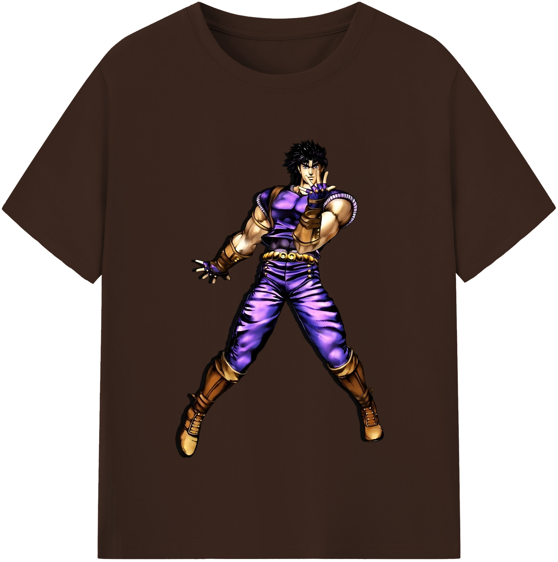 （画像用） ジョジョの奇妙な冒険 /ジョナサン?ジョースター JoJo's Bizarre Adventure Jonathan Joestar 綿100％半袖Tシャツ（フロントプリント）
