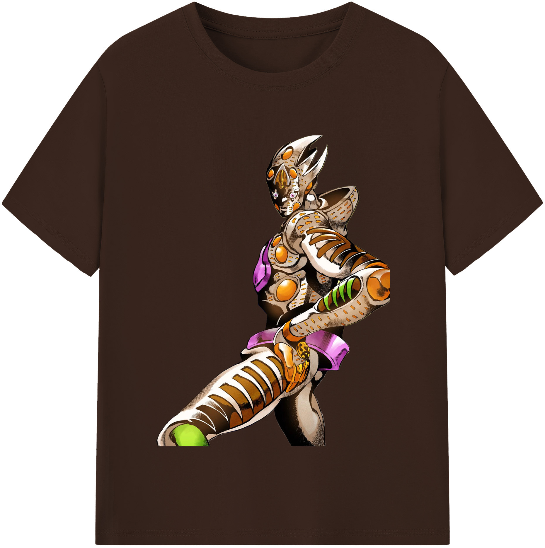 （画像用） ジョジョの奇妙な冒険 ジョルノ?ジョバァーナ JoJo's Bizarre Adventure Giorno Giovanna 綿100％半袖Tシャツ（フロントプリント）