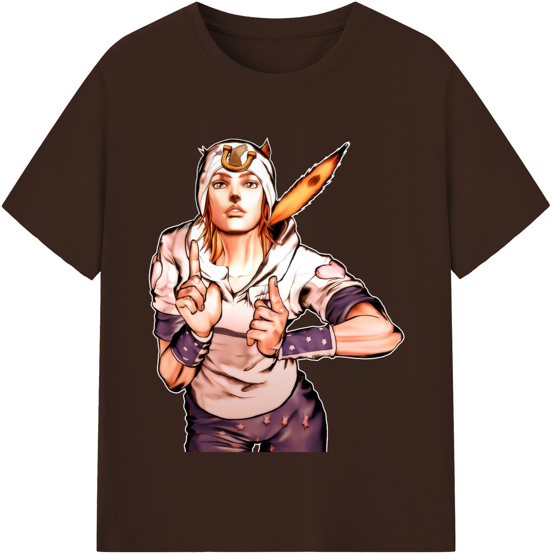 （画像用） ジョジョの奇妙な冒険 ジョナサン?ジョースター JoJo's Bizarre Adventure Jonathan Joestar 綿100％半袖Tシャツ（フロントプリント）