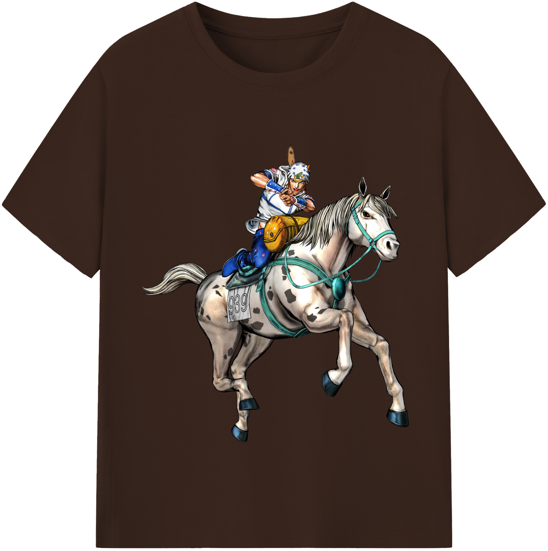 （画像用） ジョジョの奇妙な冒険 ジョナサン?ジョースター JoJo's Bizarre Adventure Jonathan Joestar 綿100％半袖Tシャツ（フロントプリント）