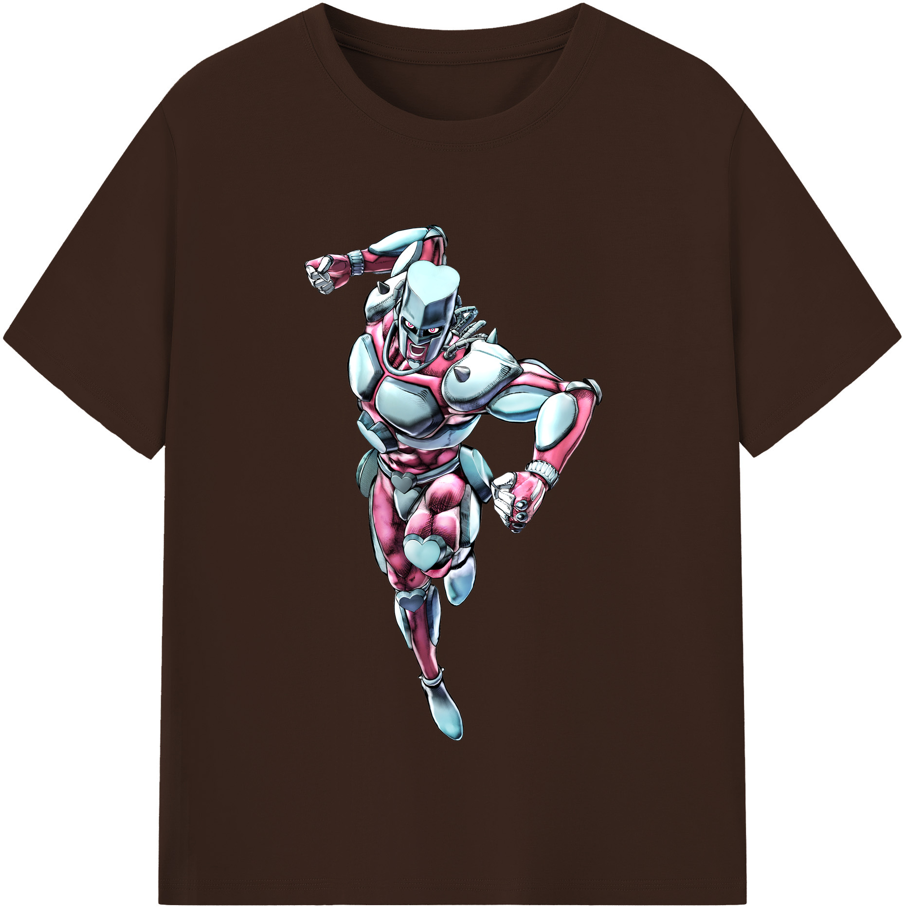 （画像用） ジョジョの奇妙な冒険 ひがしかた じょうすけ JoJo's Bizarre Adventure Higashikata Josuke 綿100％半袖Tシャツ（フロントプリント）