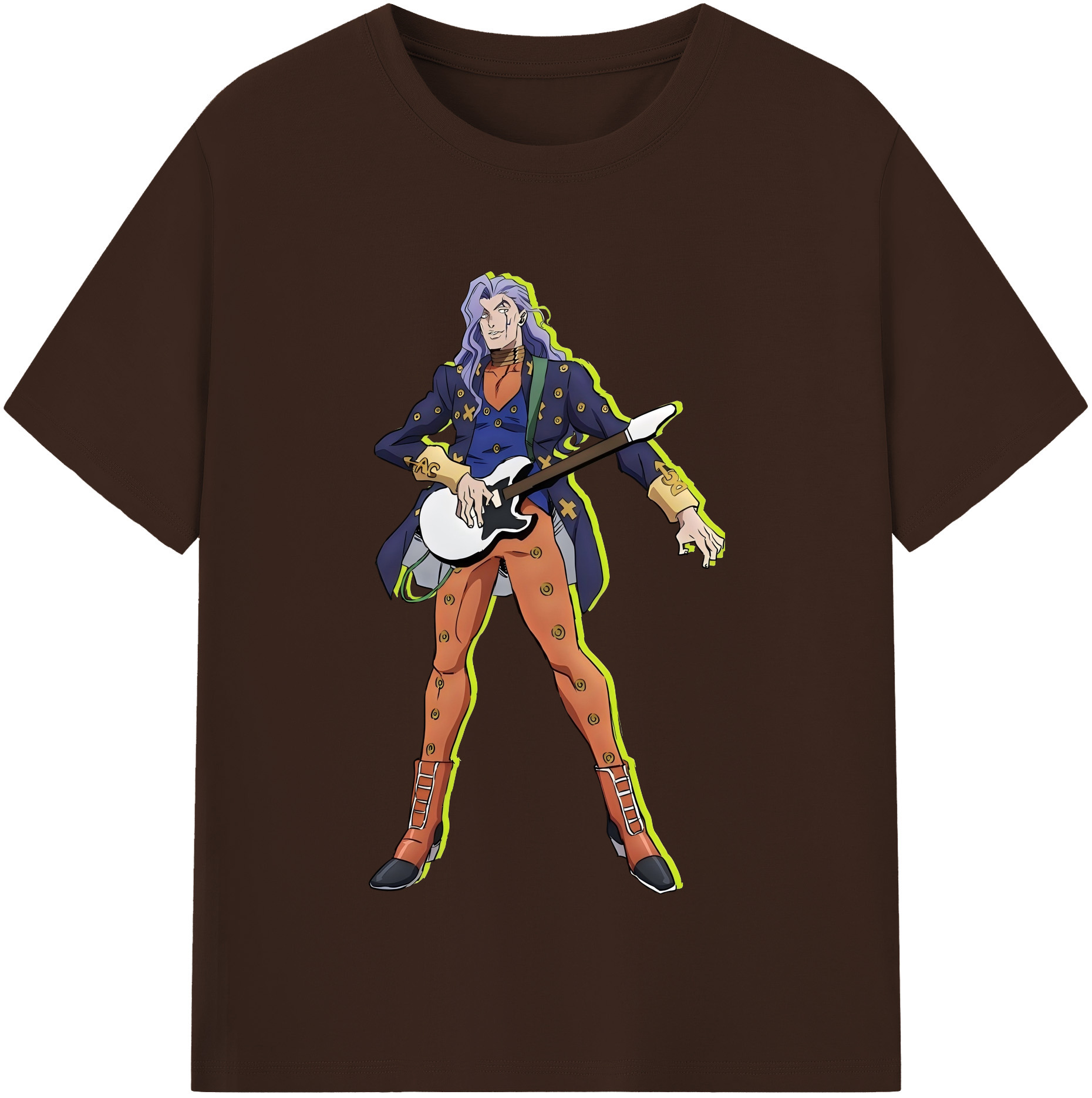 （画像用） ジョジョの奇妙な冒険 おといし あきら JoJo's Bizarre Adventure Akira Otoishi 綿100％半袖Tシャツ（フロントプリント）