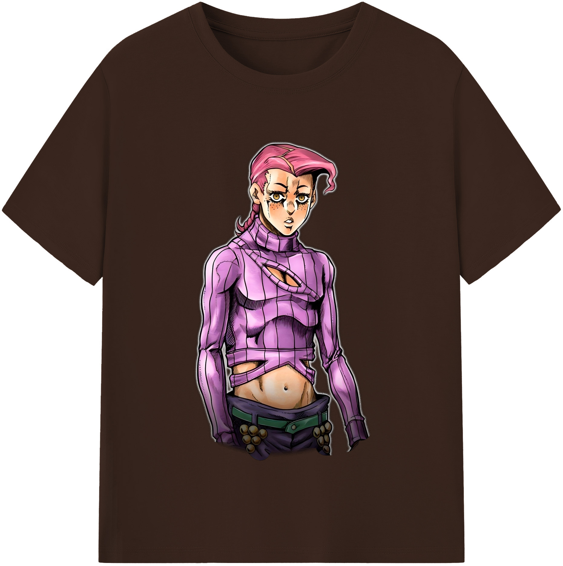 （画像用） ジョジョの奇妙な冒険 ビネガー?ドッピオ JoJo's Bizarre Adventure Vinegar Doppio 綿100％半袖Tシャツ（フロントプリント）