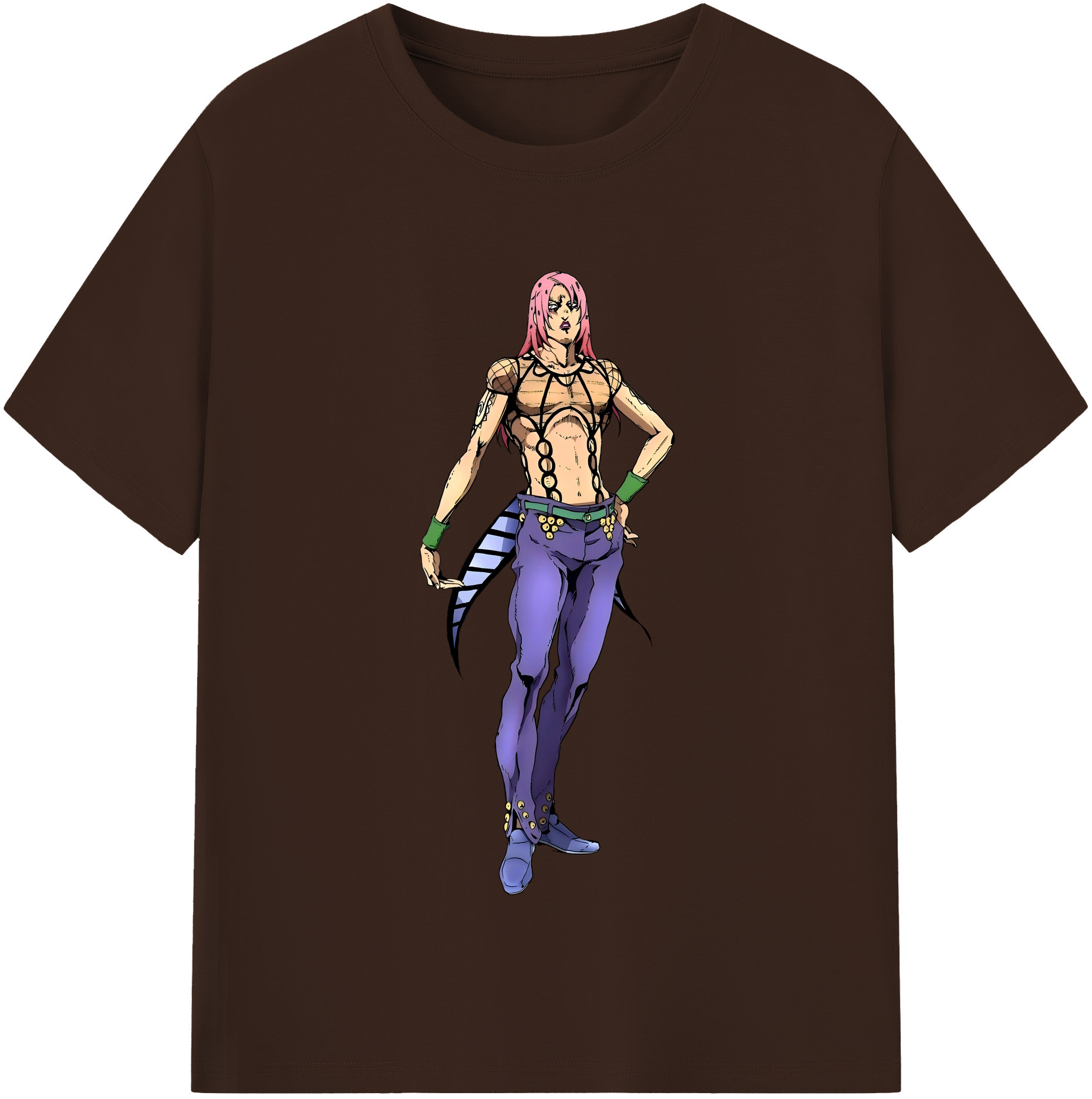 （画像用） ジョジョの奇妙な冒険 ビネガー?ドッピオ JoJo's Bizarre Adventure Vinegar Doppio 綿100％半袖Tシャツ（フロントプリント）