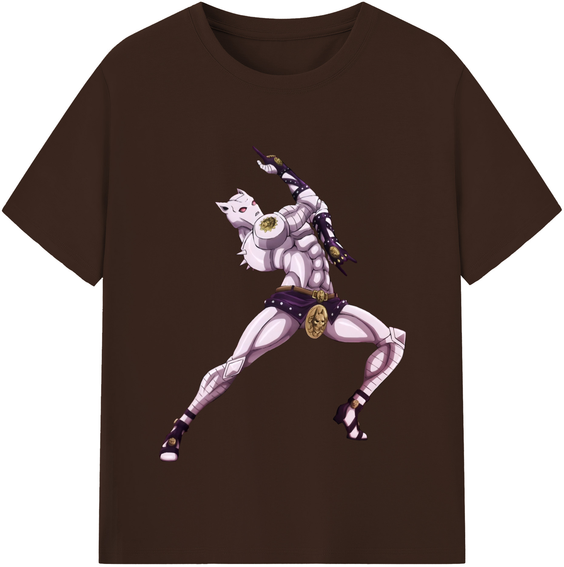 （画像用） ジョジョの奇妙な冒険 きら よしかげ JoJo's Bizarre Adventure Kira Yoshikage 綿100％半袖Tシャツ（フロントプリント）
