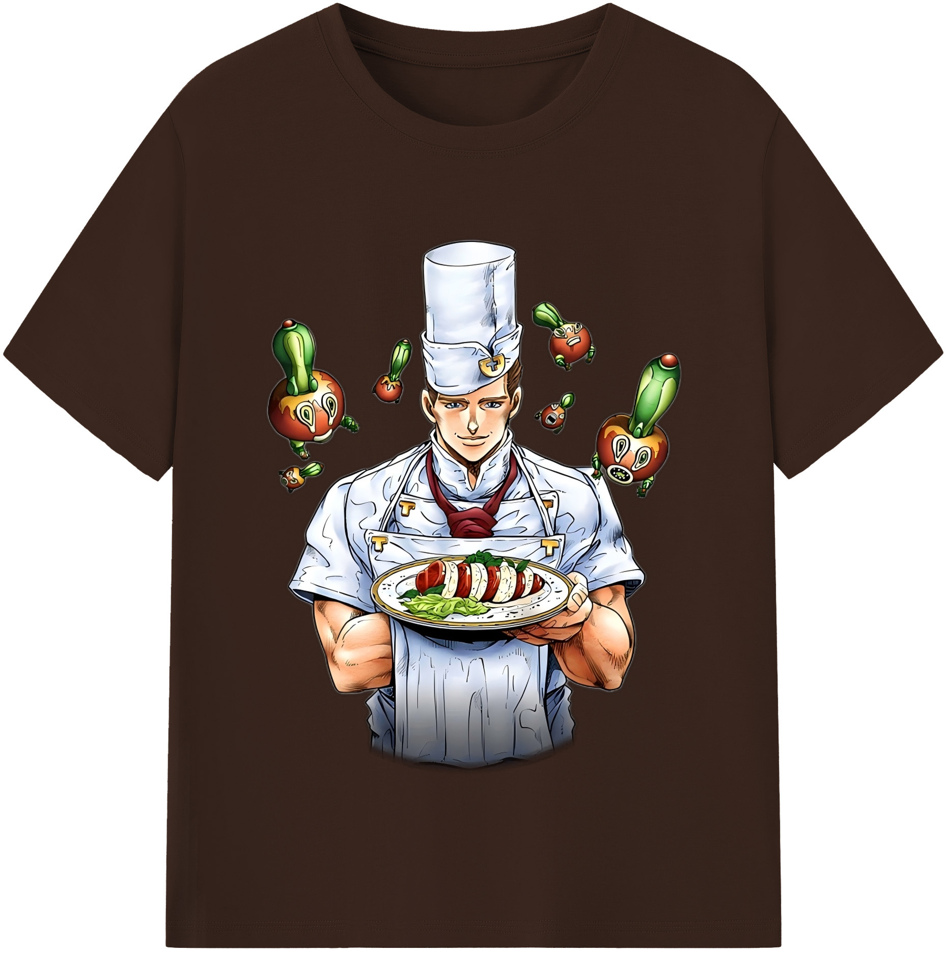 （画像用） ジョジョの奇妙な冒険 Tonio Trussardi JoJo's Bizarre Adventure トニオ?トラッサルディ 綿100％半袖Tシャツ（フロントプリント）