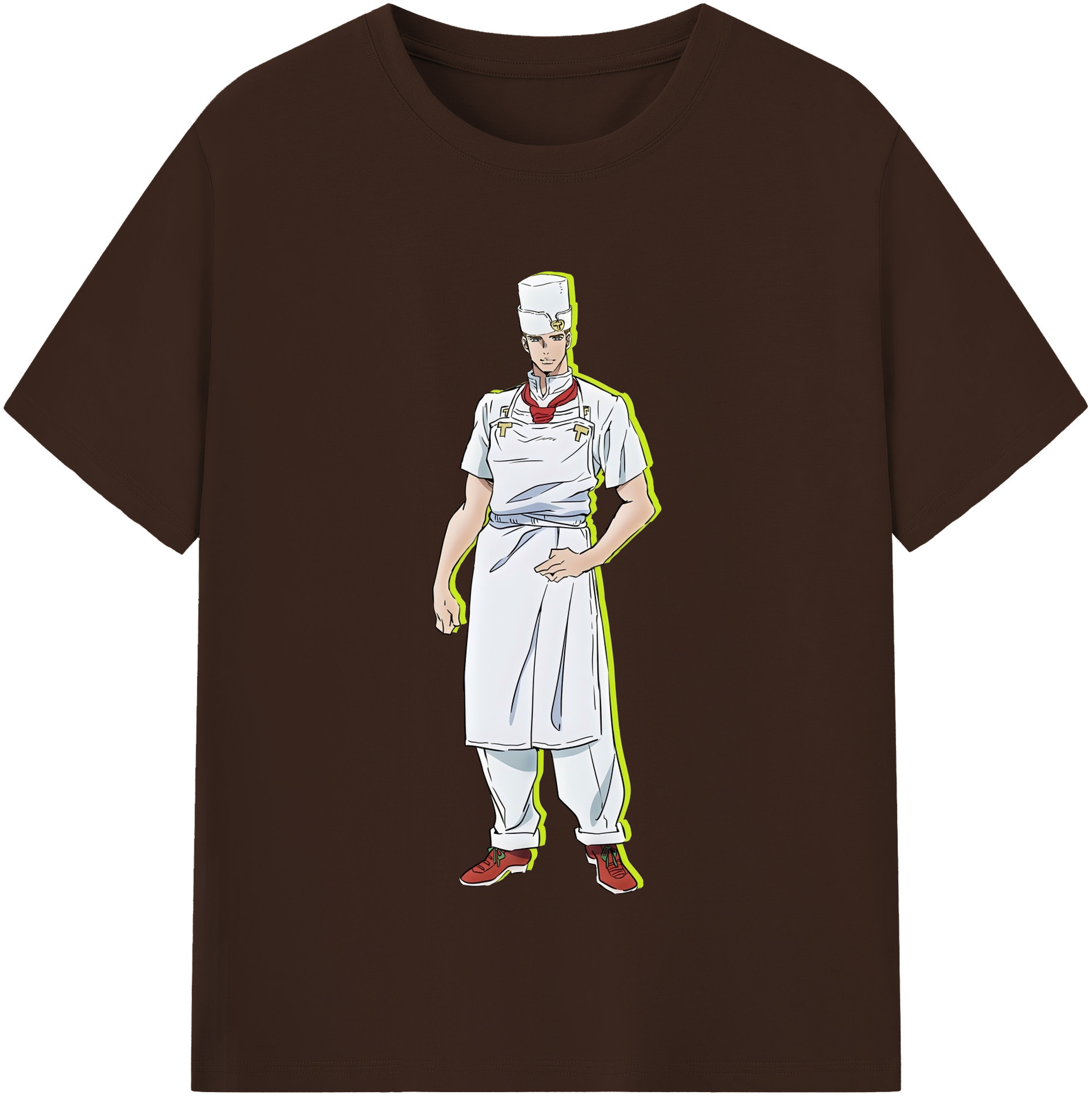 （画像用） ジョジョの奇妙な冒険 Tonio Trussardi JoJo's Bizarre Adventure トニオ?トラッサルディ 綿100％半袖Tシャツ（フロントプリント）