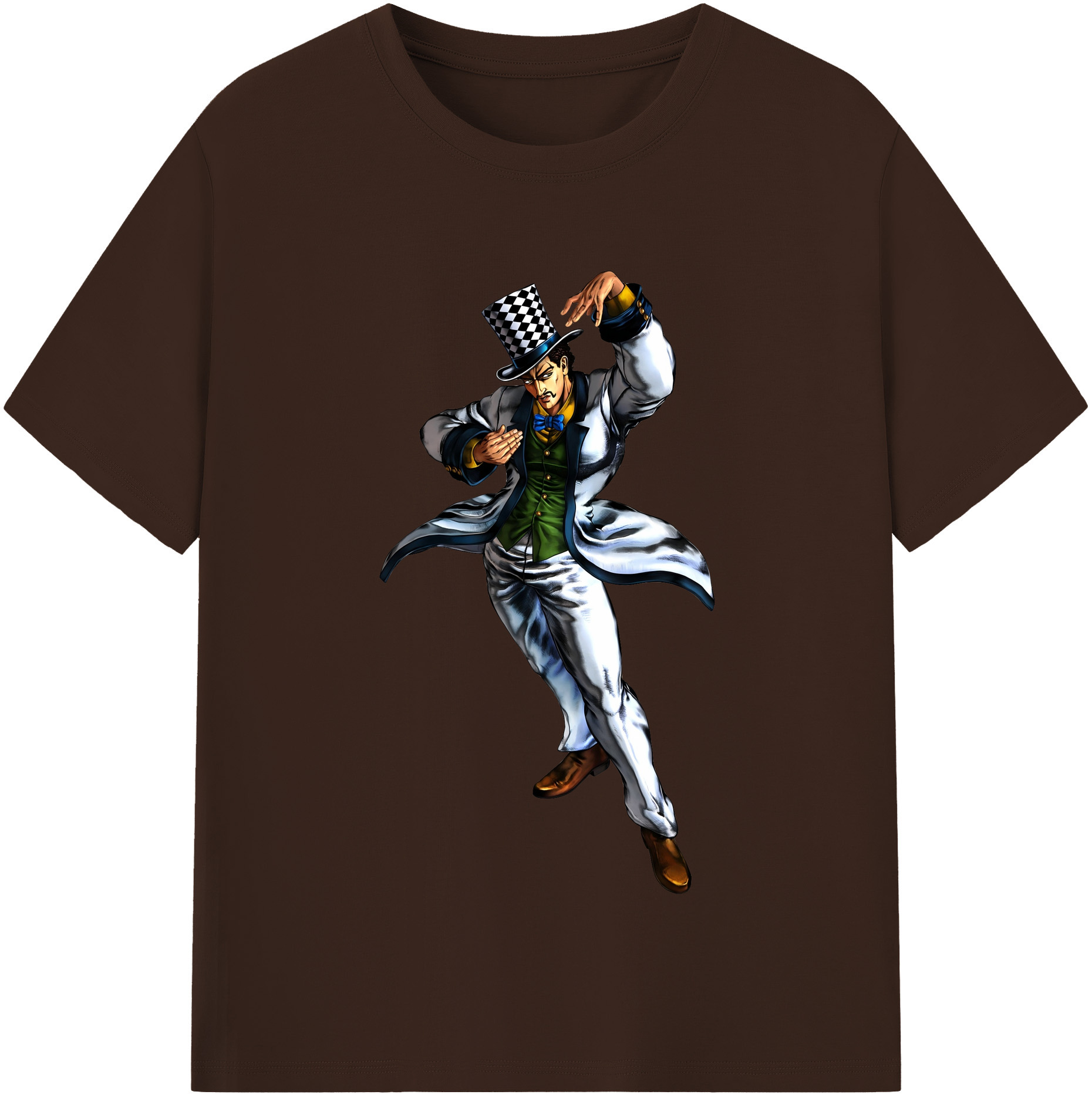 （画像用） ジョジョの奇妙な冒険 ウィル?アントニオ?ツェペリ JoJo's Bizarre Adventure Will Anthonio Zeppeli 綿100％半袖Tシャツ（フロントプリント）