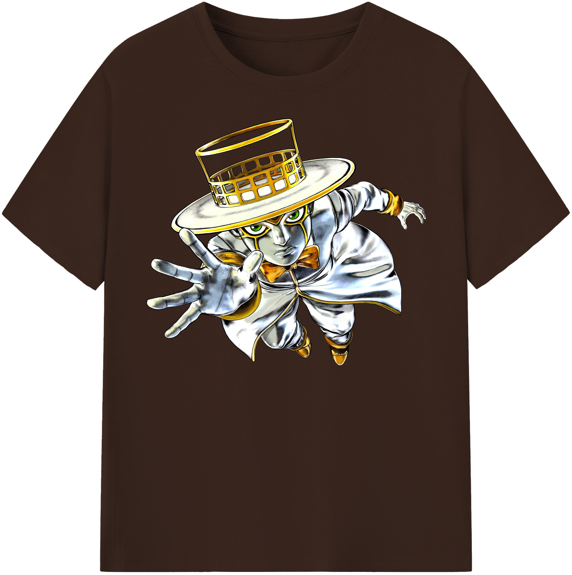 （画像用） ジョジョの奇妙な冒険 岸辺 露伴（きしべ ろはん） JoJo's Bizarre Adventure Rohan Kishibe 綿100％半袖Tシャツ（フロントプリント）