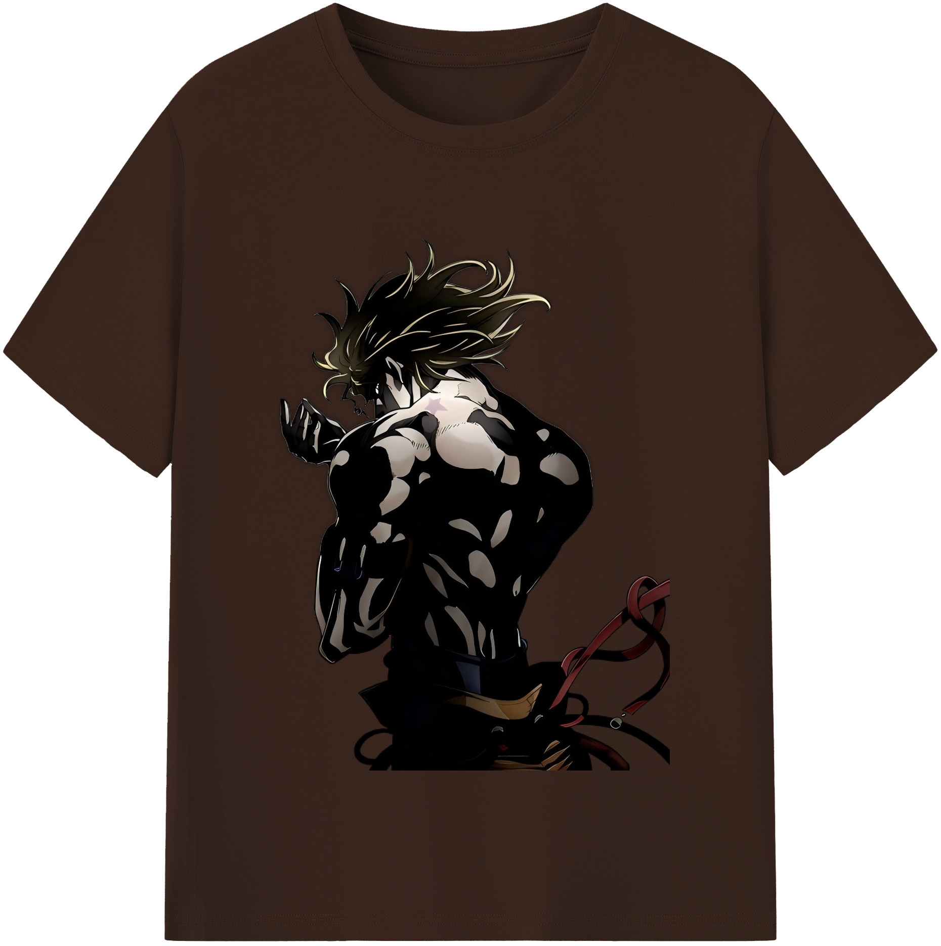 （画像用） ジョジョの奇妙な冒険 ディオ?ブランドー JoJo's Bizarre Adventure Dio Brando 綿100％半袖Tシャツ（フロントプリント）