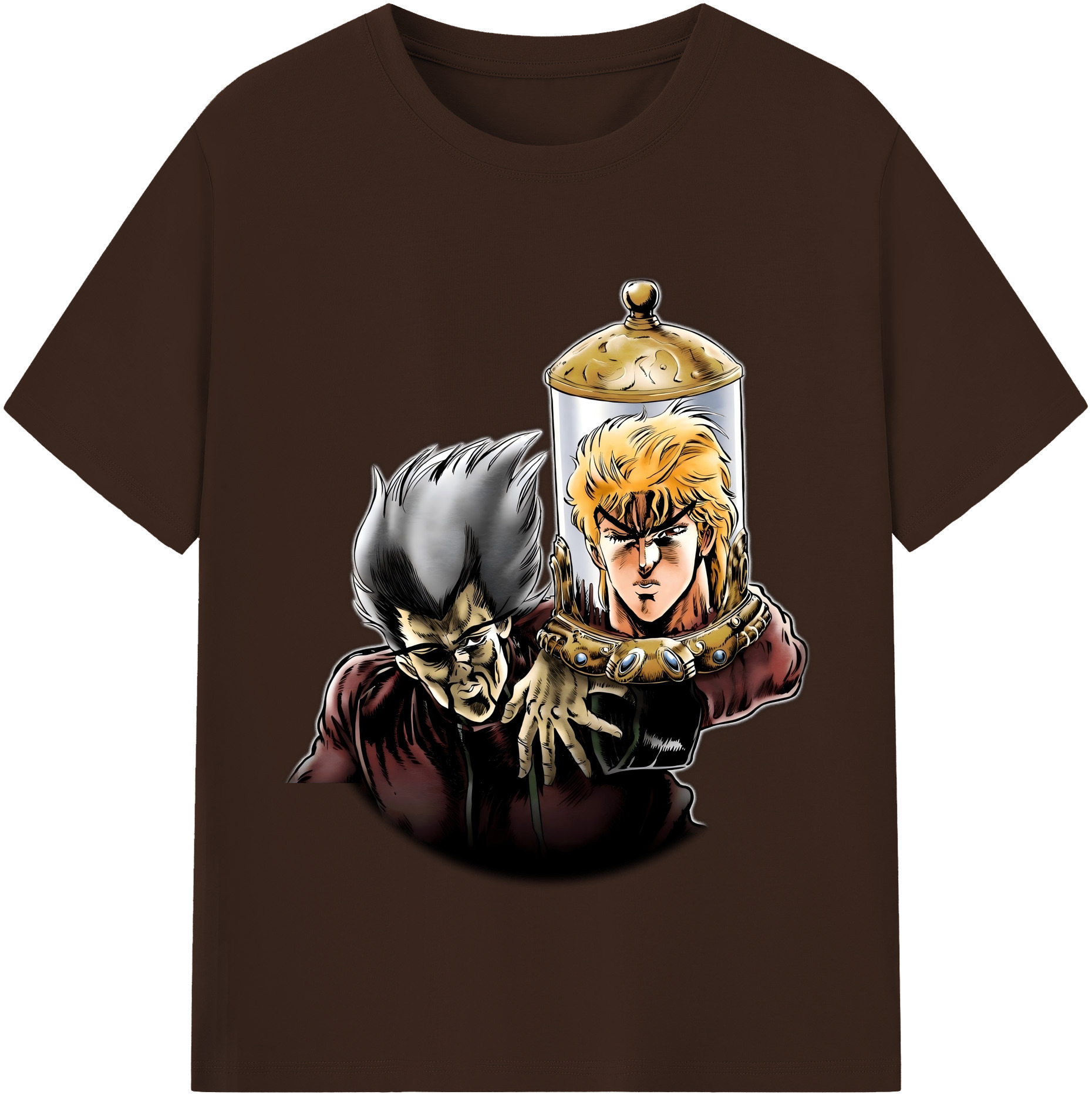 （画像用） ジョジョの奇妙な冒険 ディオ?ブランドー JoJo's Bizarre Adventure Dio Brando 綿100％半袖Tシャツ（フロントプリント）