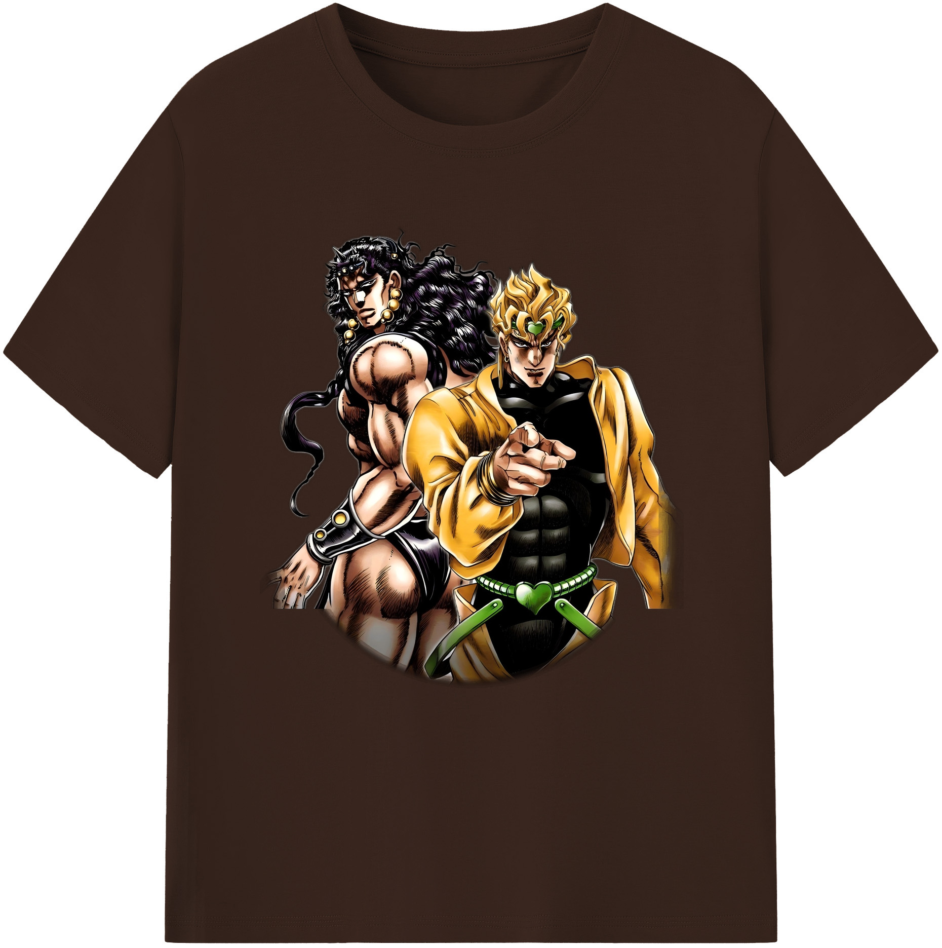 （画像用） ジョジョの奇妙な冒険 ディオ?ブランドー JoJo's Bizarre Adventure Dio Brando 綿100％半袖Tシャツ（フロントプリント）