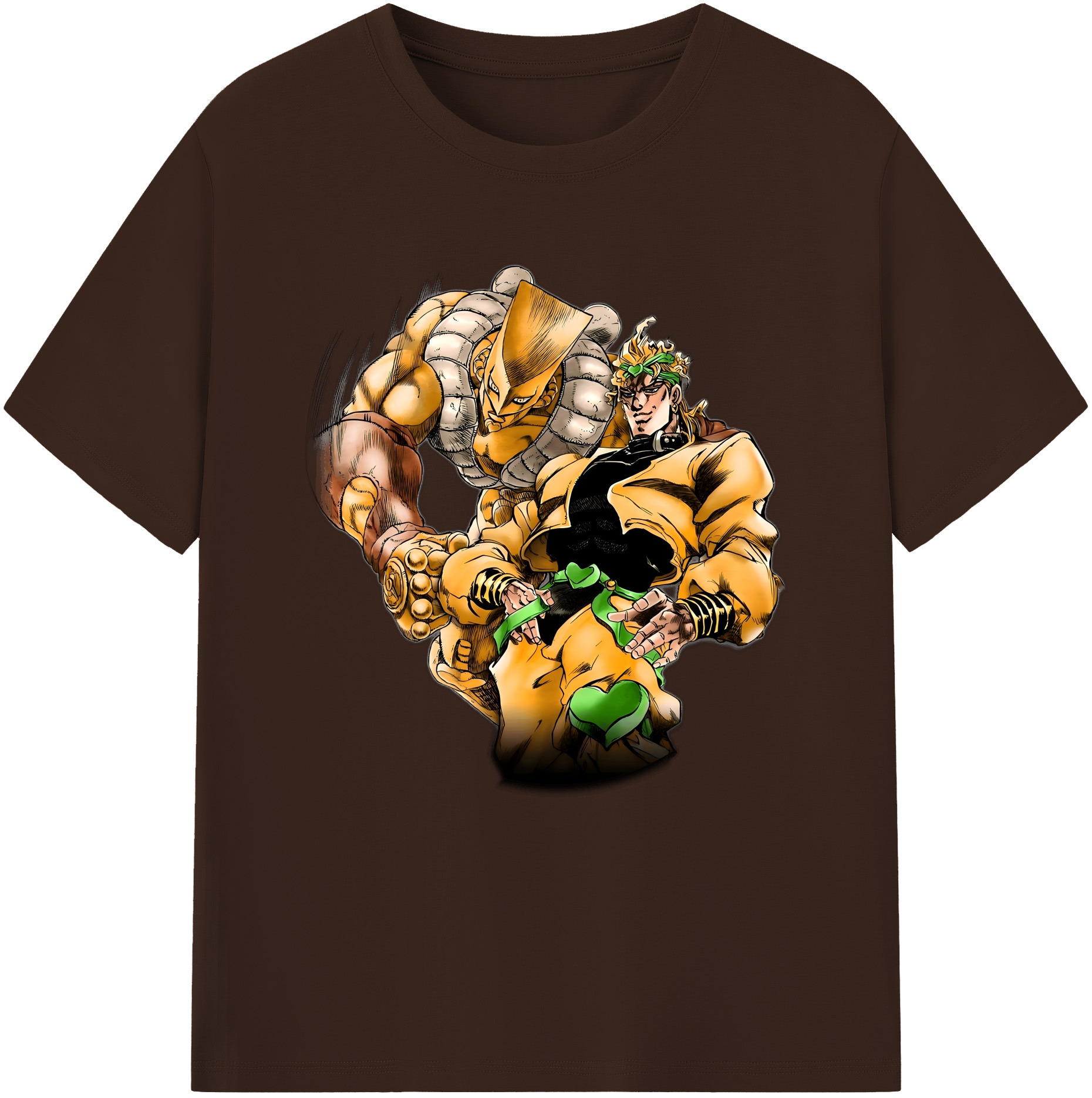 （画像用） ジョジョの奇妙な冒険 ディオ?ブランドー JoJo's Bizarre Adventure Dio Brando 綿100％半袖Tシャツ（フロントプリント）