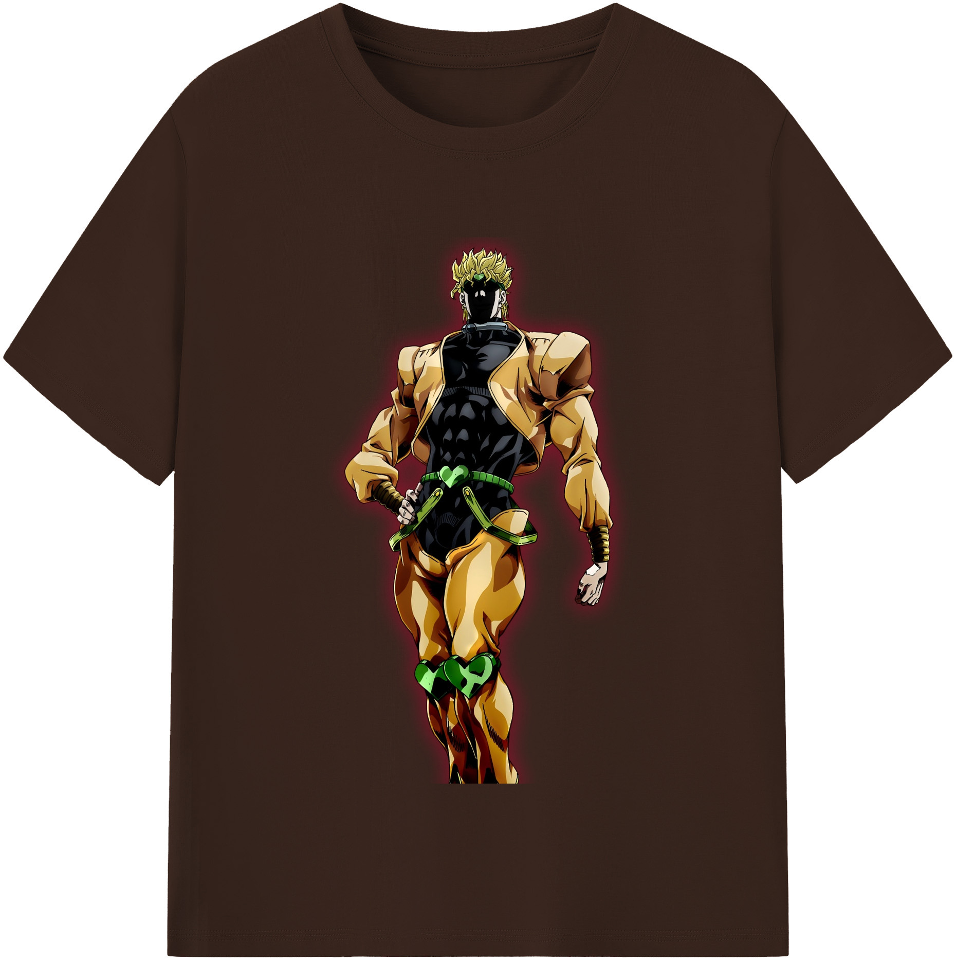 （画像用） ジョジョの奇妙な冒険 ディオ?ブランドー JoJo's Bizarre Adventure Dio Brando 綿100％半袖Tシャツ（フロントプリント）