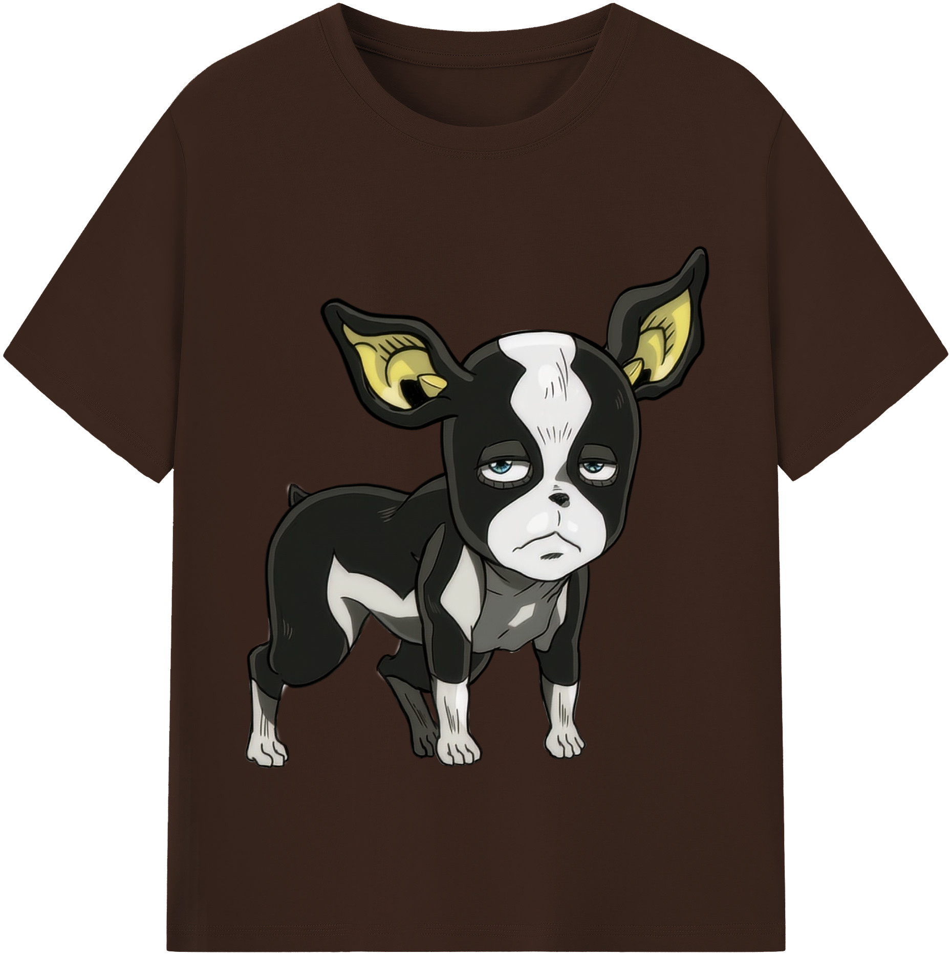 （画像用） ジョジョの奇妙な冒険 イギー JoJo's Bizarre Adventure Iggy 綿100％半袖Tシャツ（フロントプリント）