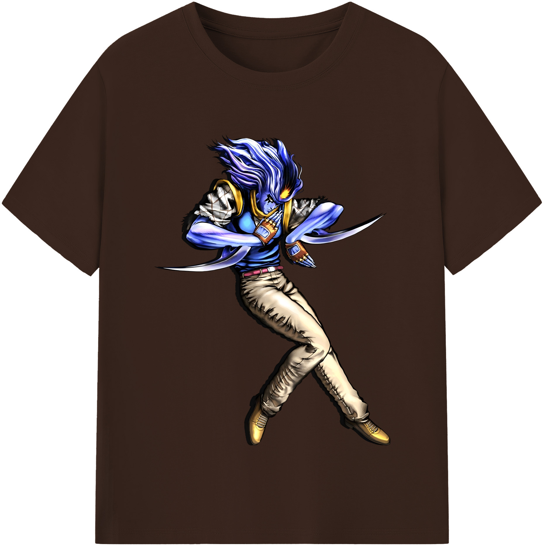 （画像用） ジョジョの奇妙な冒険 JoJo's Bizarre Adventure 綿100％半袖Tシャツ（フロントプリント）