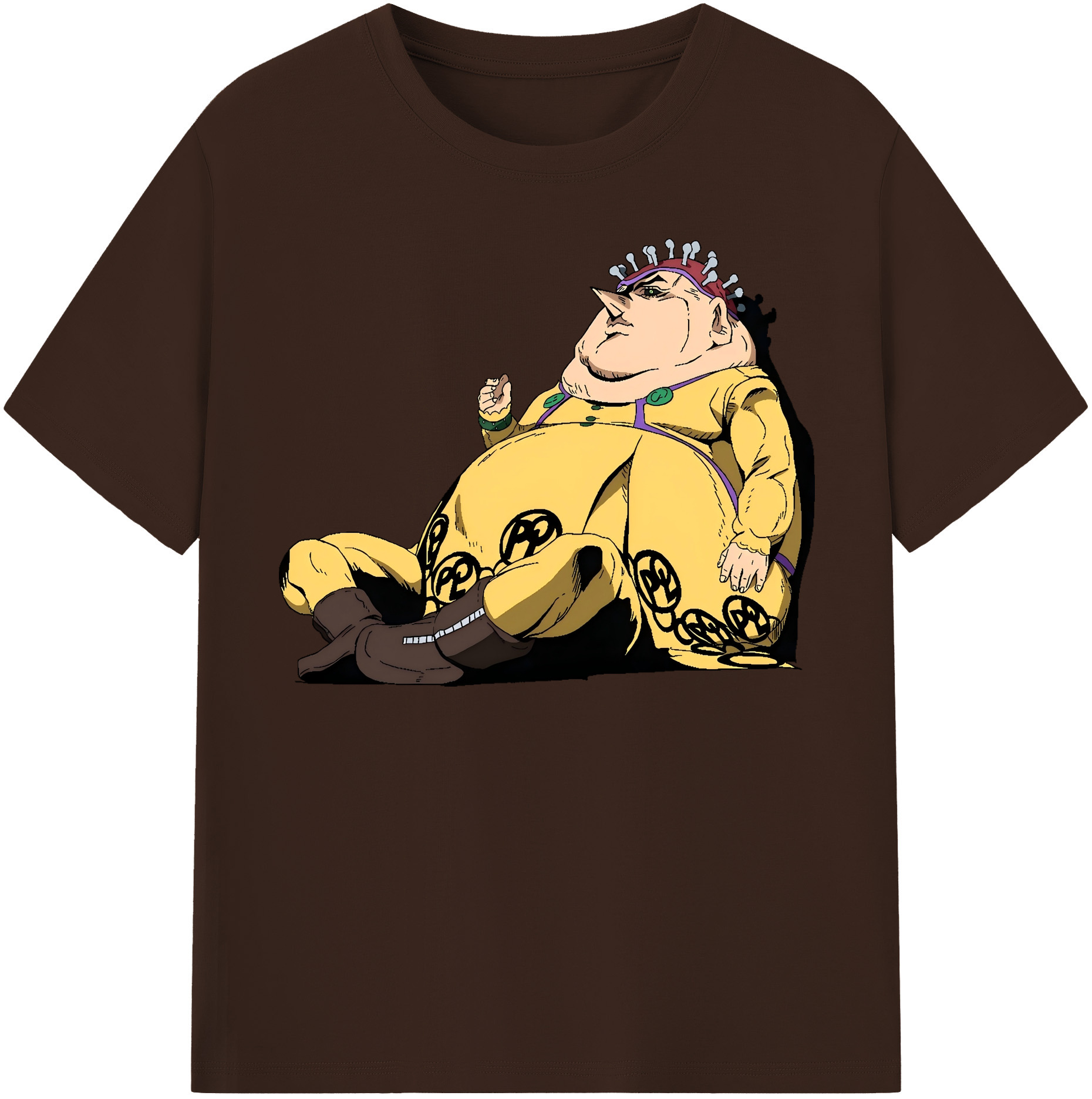 （画像用） ジョジョの奇妙な冒険 ポルポ JoJo's Bizarre Adventure Polpo 綿100％半袖Tシャツ（フロントプリント）