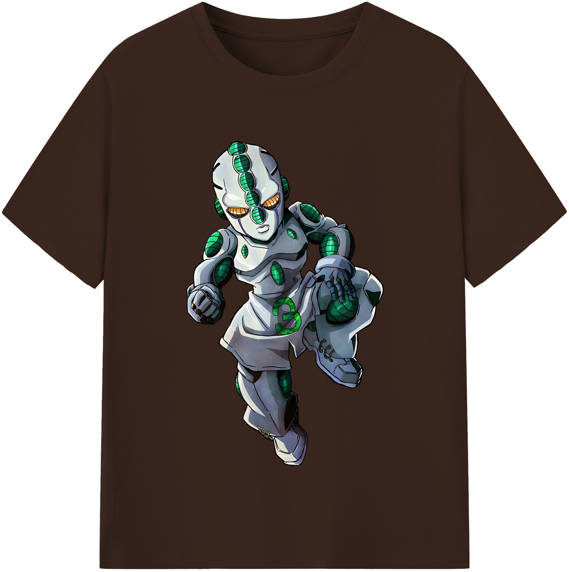 （画像用） ジョジョの奇妙な冒険 広瀨康一 JoJo's Bizarre Adventure Hirose Koichi 綿100％半袖Tシャツ（フロントプリント）