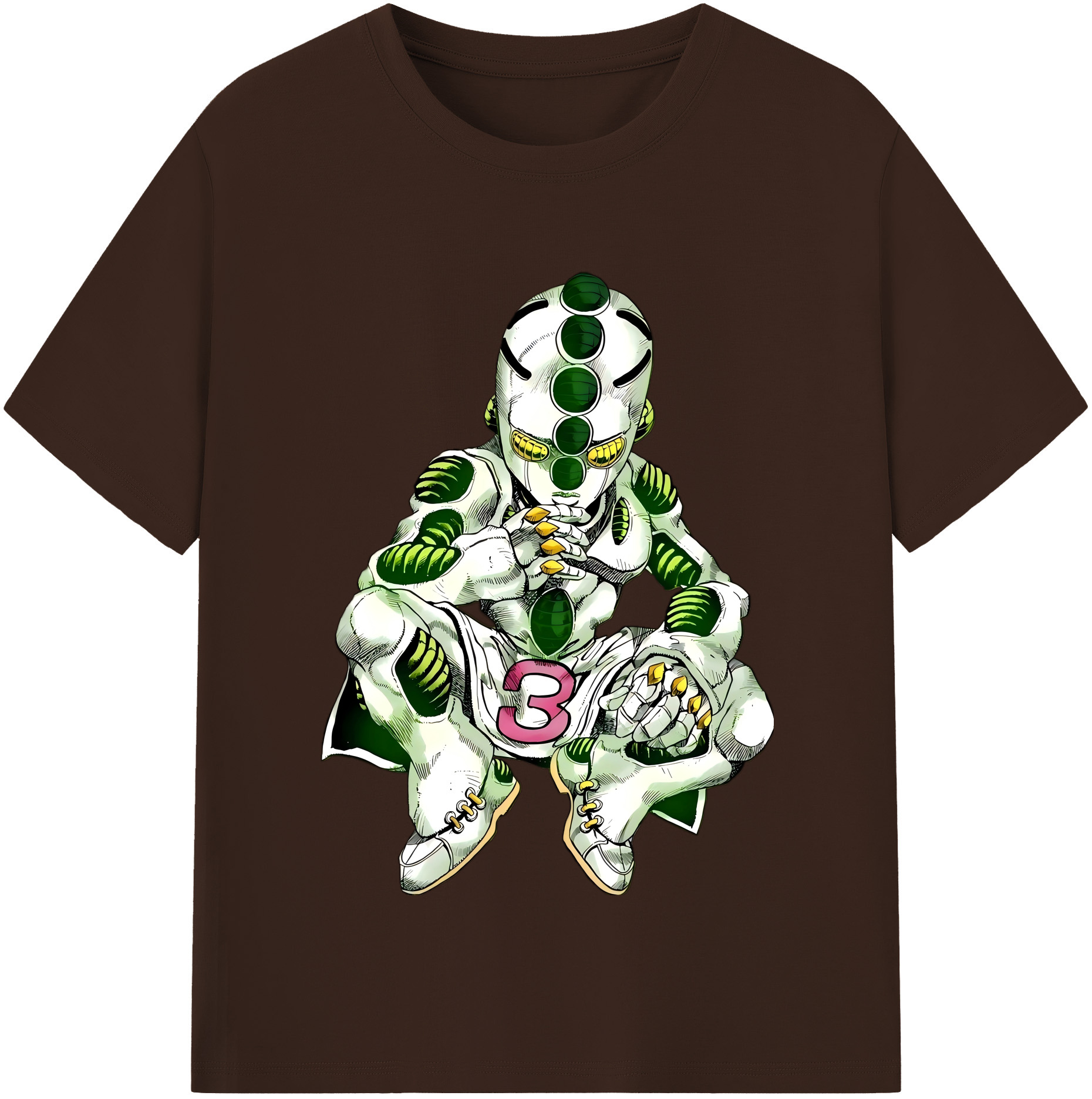 （画像用） ジョジョの奇妙な冒険 広瀨康一 JoJo's Bizarre Adventure Hirose Koichi 綿100％半袖Tシャツ（フロントプリント）