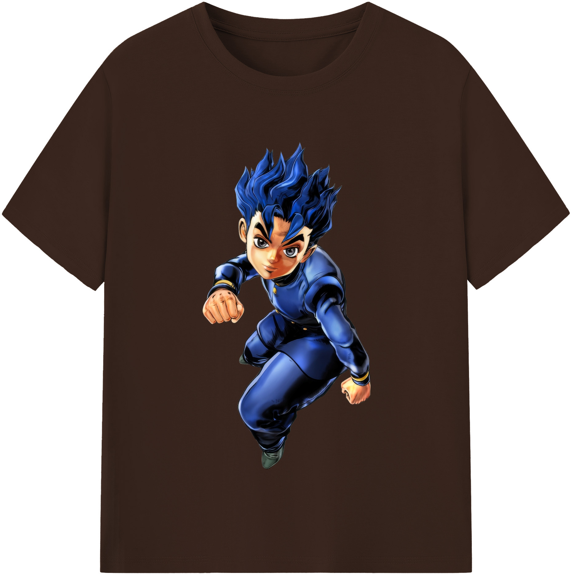 （画像用） ジョジョの奇妙な冒険 広瀨康一 JoJo's Bizarre Adventure Hirose Koichi 綿100％半袖Tシャツ（フロントプリント）
