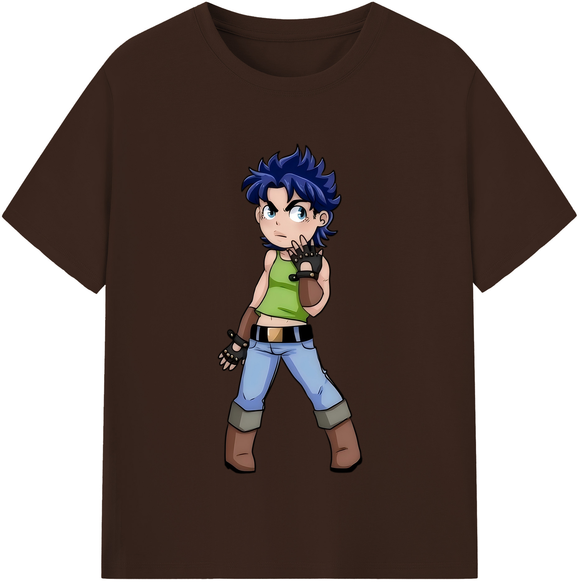 （画像用） ジョジョの奇妙な冒険 広瀨康一 JoJo's Bizarre Adventure Hirose Koichi 綿100％半袖Tシャツ（フロントプリント）