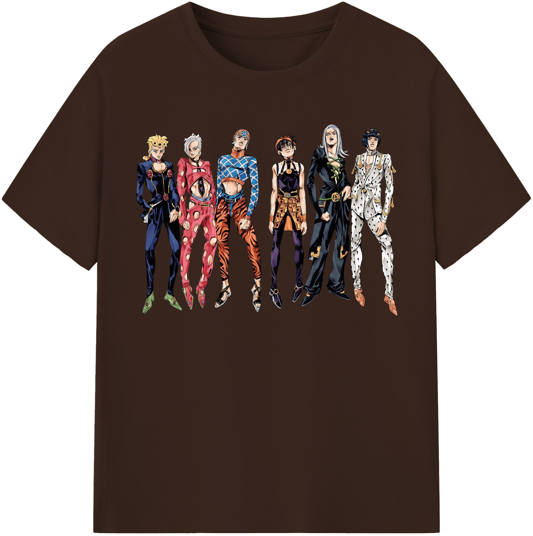 （画像用） ジョジョの奇妙な冒険 JoJo's Bizarre Adventure 綿100％半袖Tシャツ（フロントプリント）
