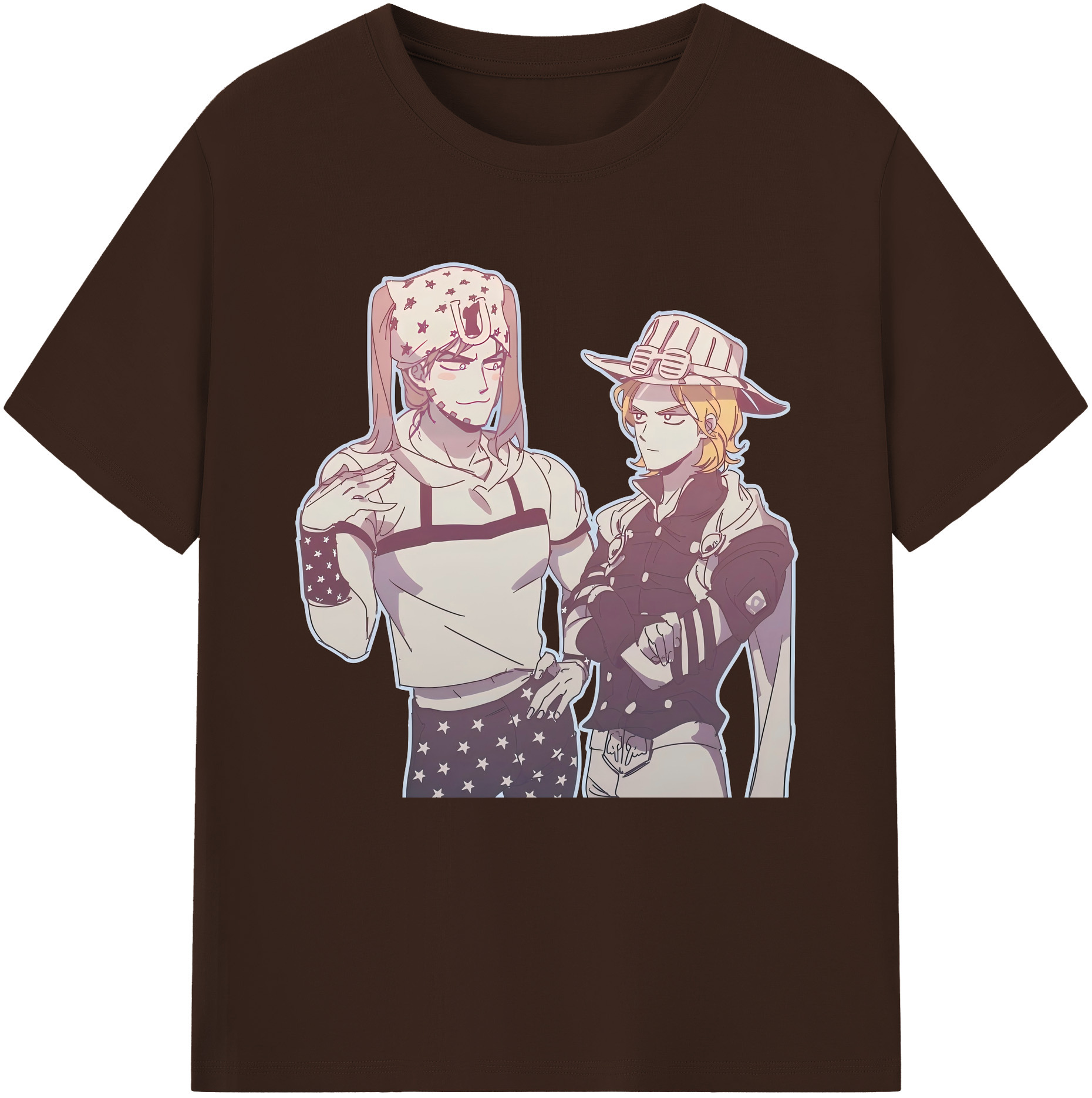 （画像用） ジョジョの奇妙な冒険 JoJo's Bizarre Adventure 綿100％半袖Tシャツ（フロントプリント）